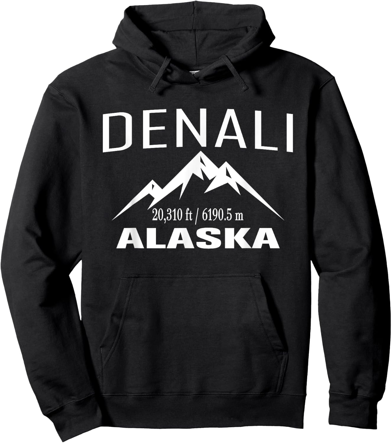 DENALI ALASKA Climbing Summit Club Outdoor Adventure Gift Hoodie - Hoodie | Black