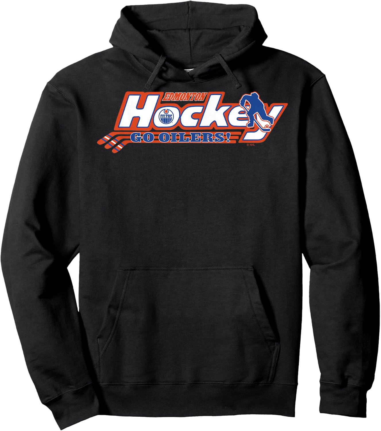 Edmonton Oilers Hockey Royal Officially Licensed Hoodie - Hoodie | Black