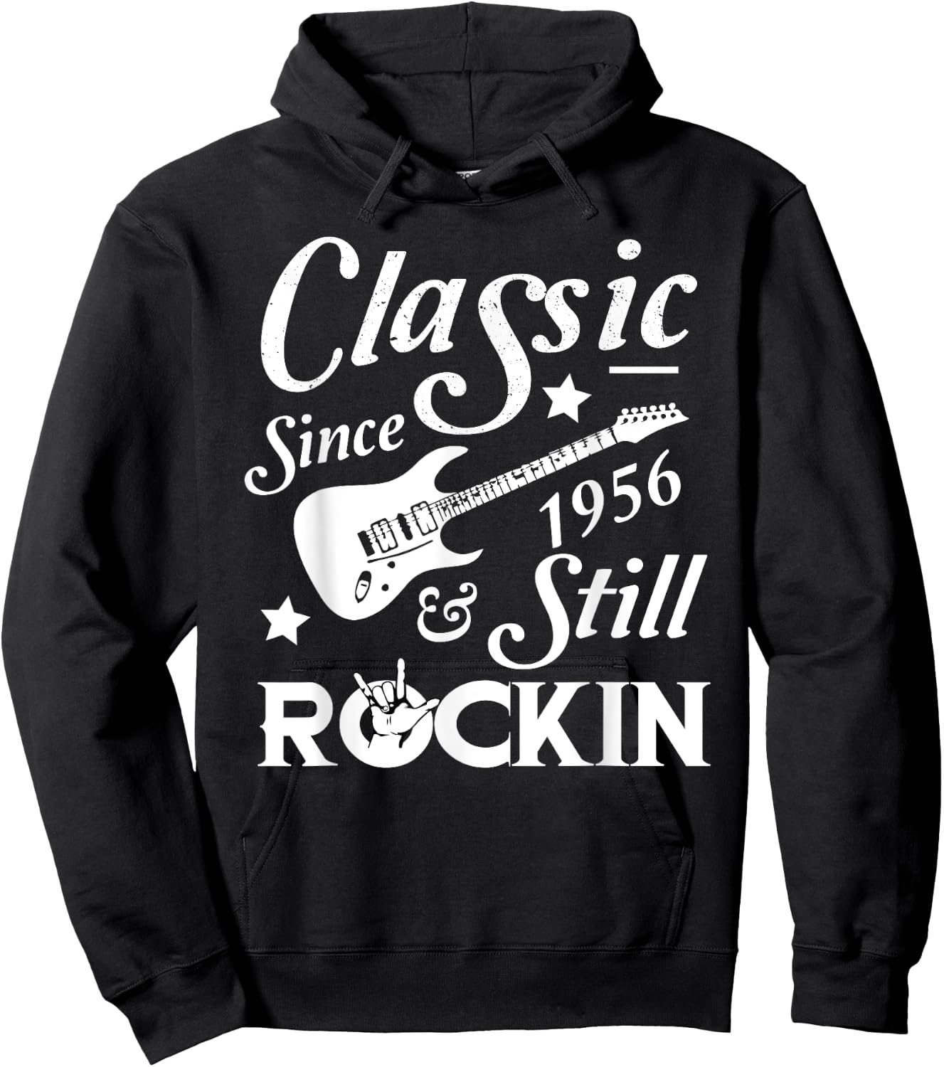 Classic Since 1956 & Still Rockin Shirt 62nd Birthday Shirt Hoodie - Hoodie | Black