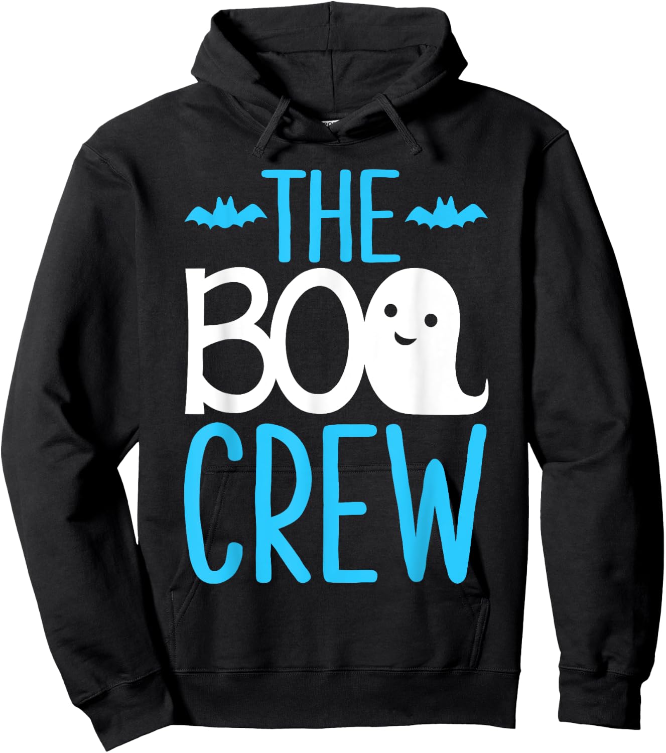 The Boo Crew Shirt Matching Halloween Blue Hoodie - Hoodie | Black