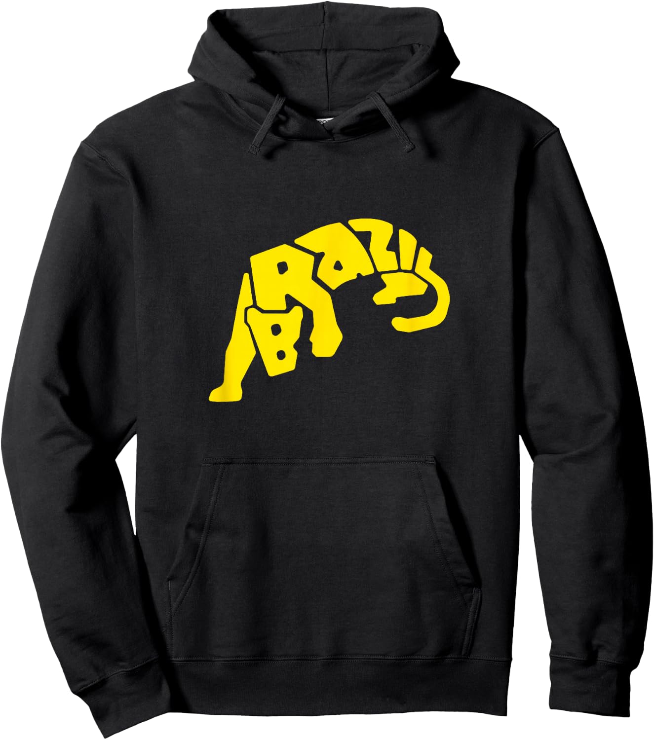 Brazil Jaguar Word Art - Funny Animal Hoodie - Hoodie | Black