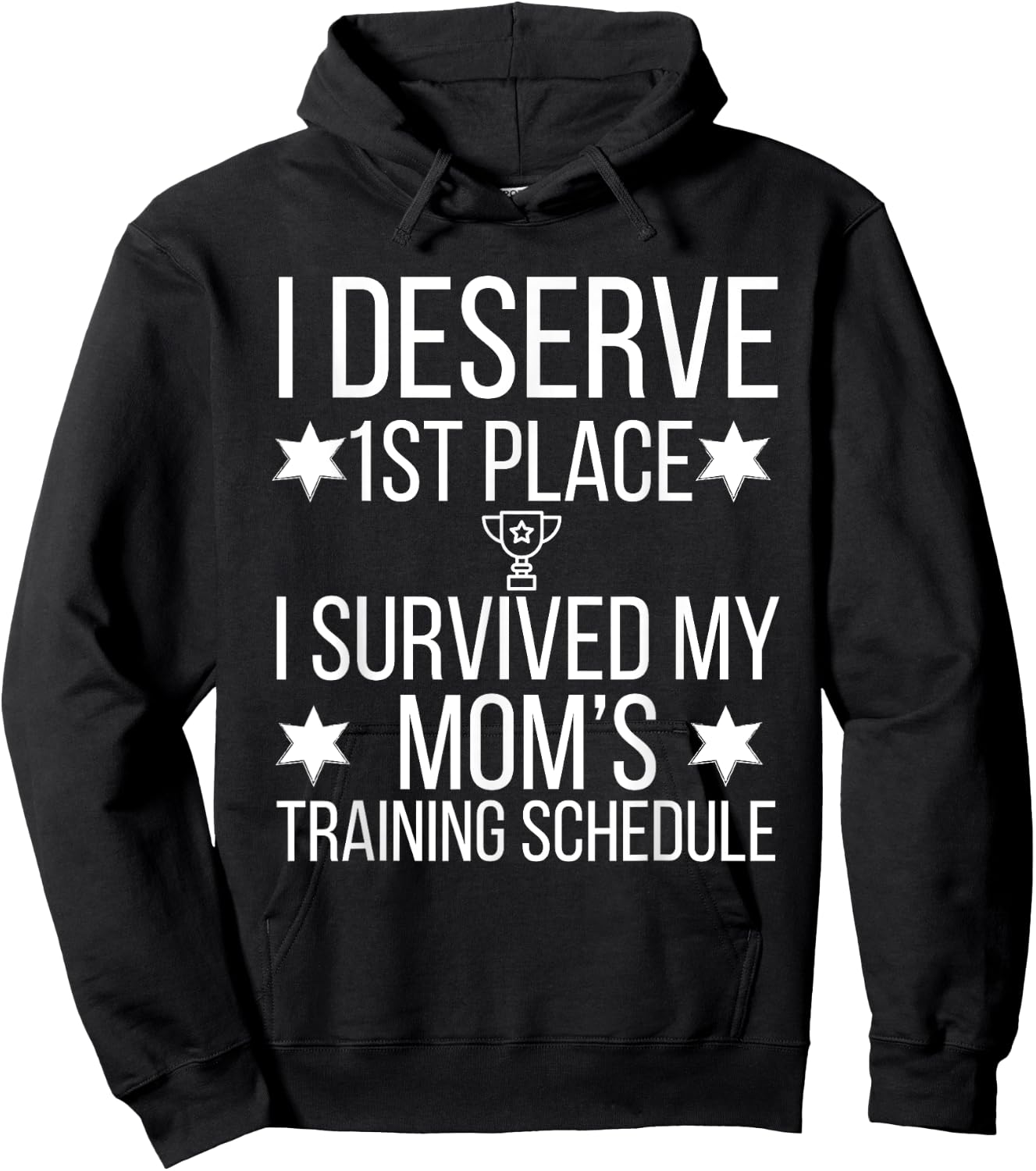 I Survived my Moms Triathlon Training Schedule Hoodie - Hoodie | Black