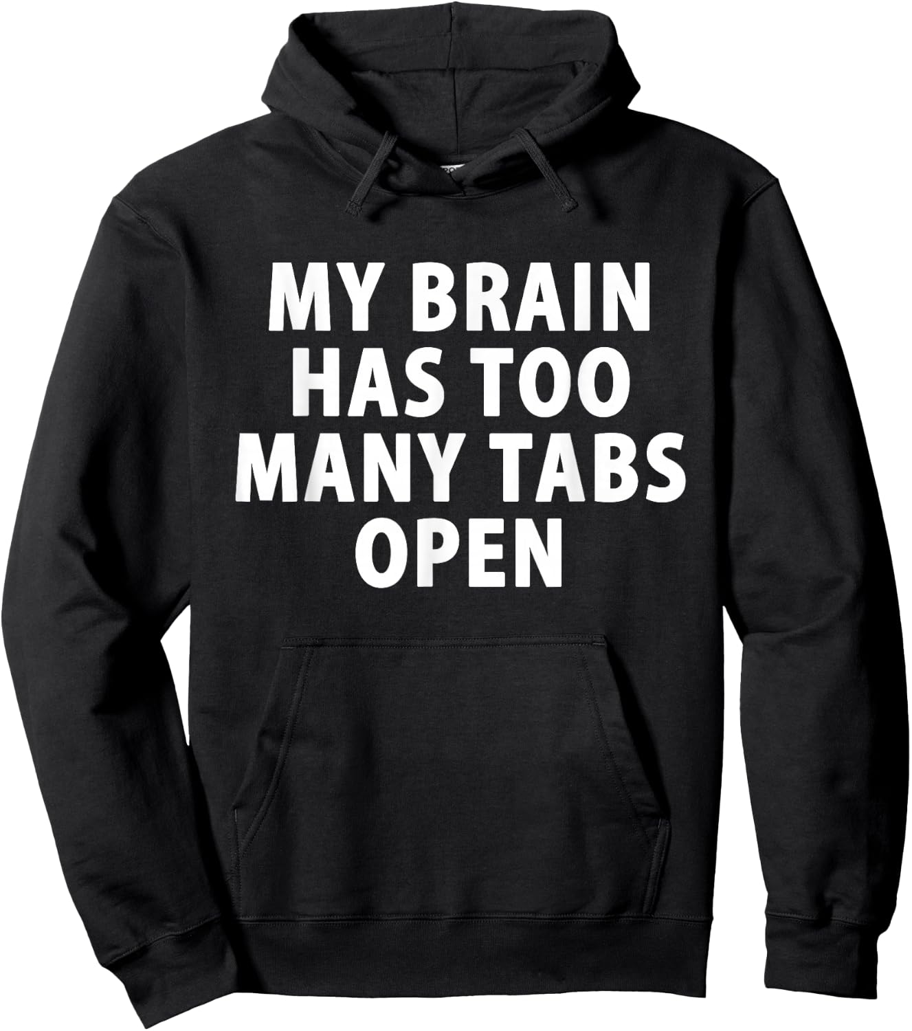 My Brain Has Too Many Tabs Open Gamer Computer Hoodie - Hoodie | Black