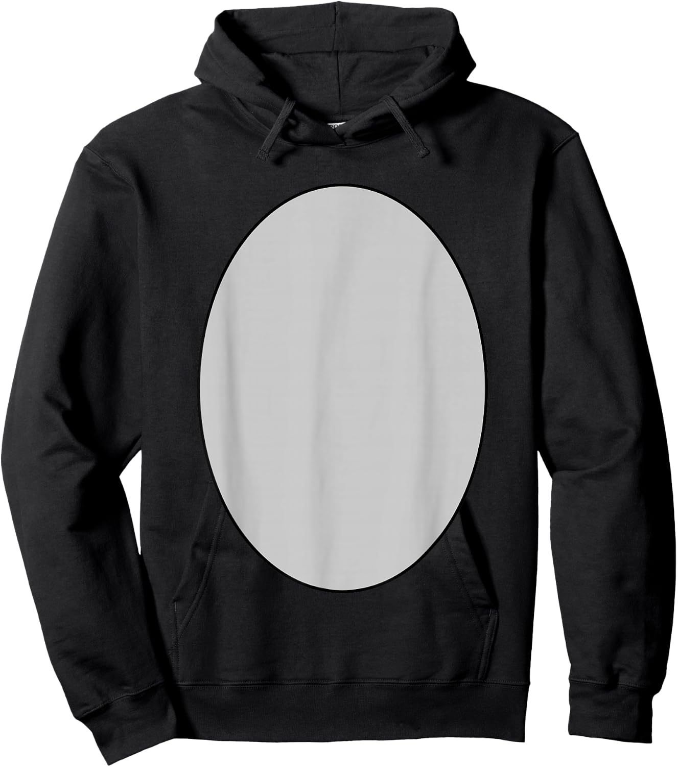 Easy Lazy Diy Donkey Costume Grey Circle Donkey Belly Hoodie - Hoodie | Black