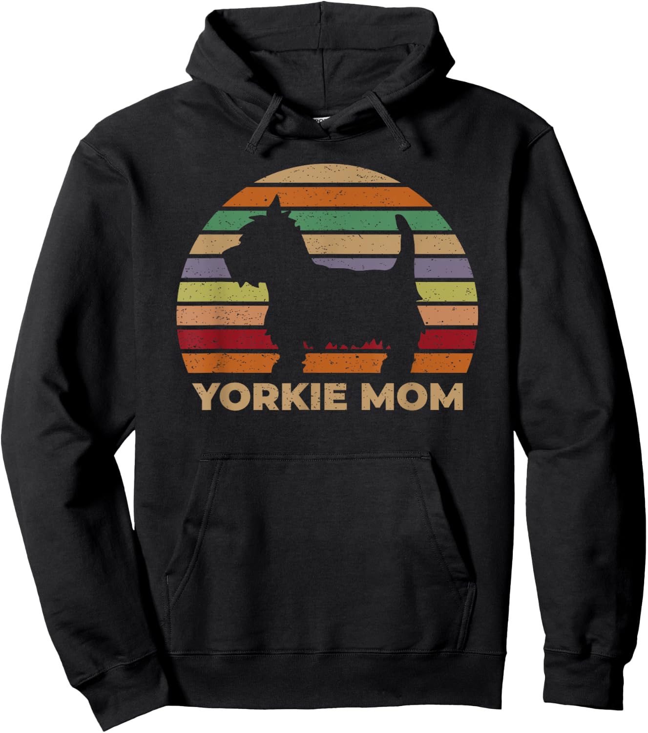 Yorkie Mom, Women, Girls, Yorkshire Terrier Dog Owner Hoodie - Hoodie | Black