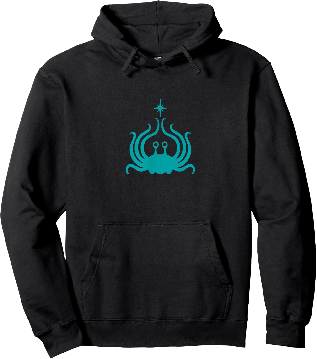 Flying Spaghetti Monster - TEAL Hoodie - Hoodie | Black