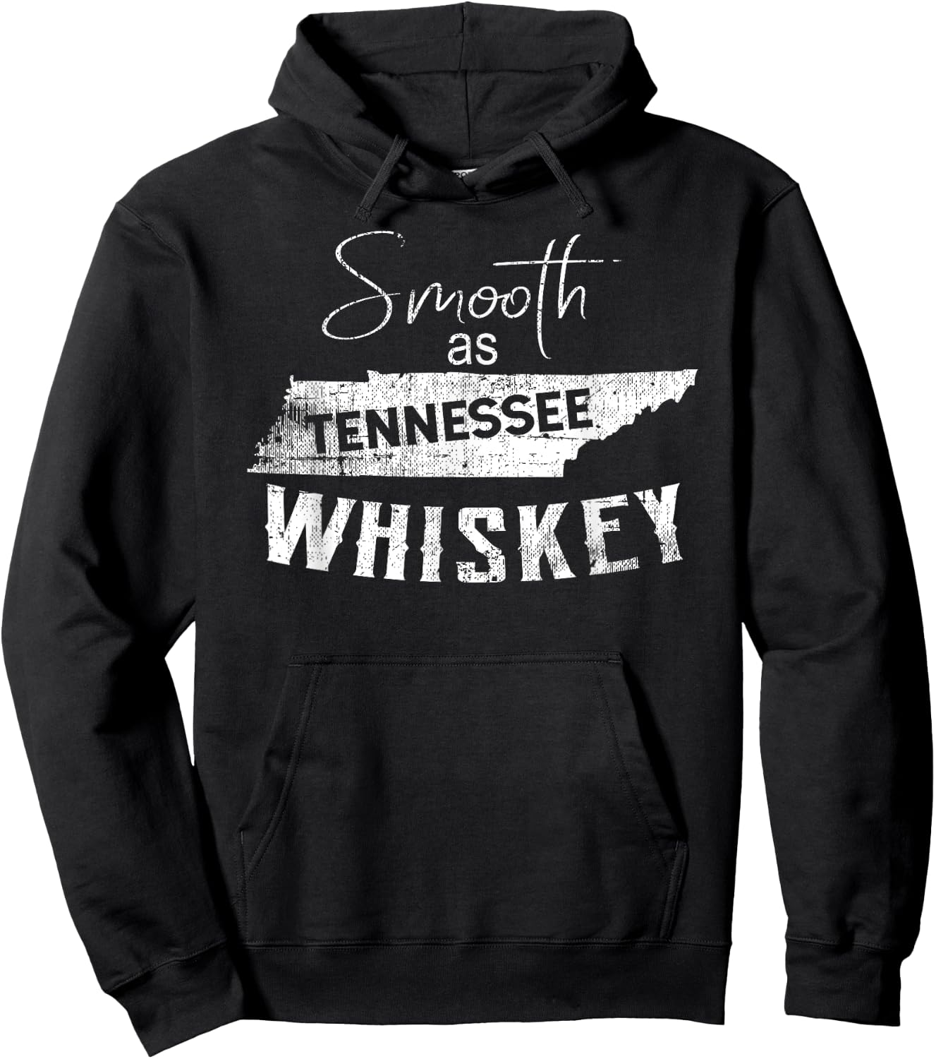 Smooth as Tennessee Home Whiskey State Vintage Hoodie - Hoodie | Black