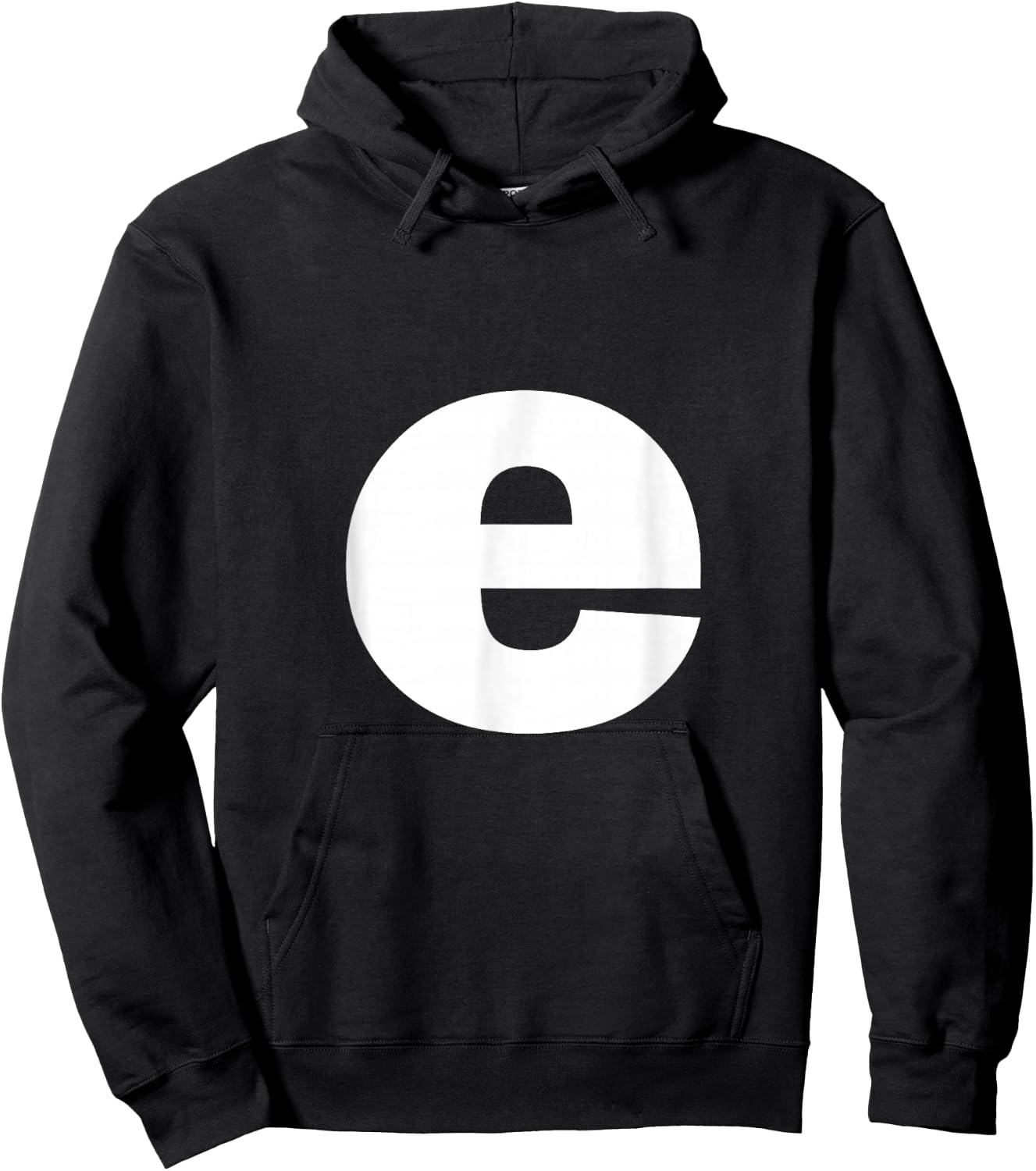 Letter E lower case alphabet spell words Initial shirt Hoodie - Hoodie | Black