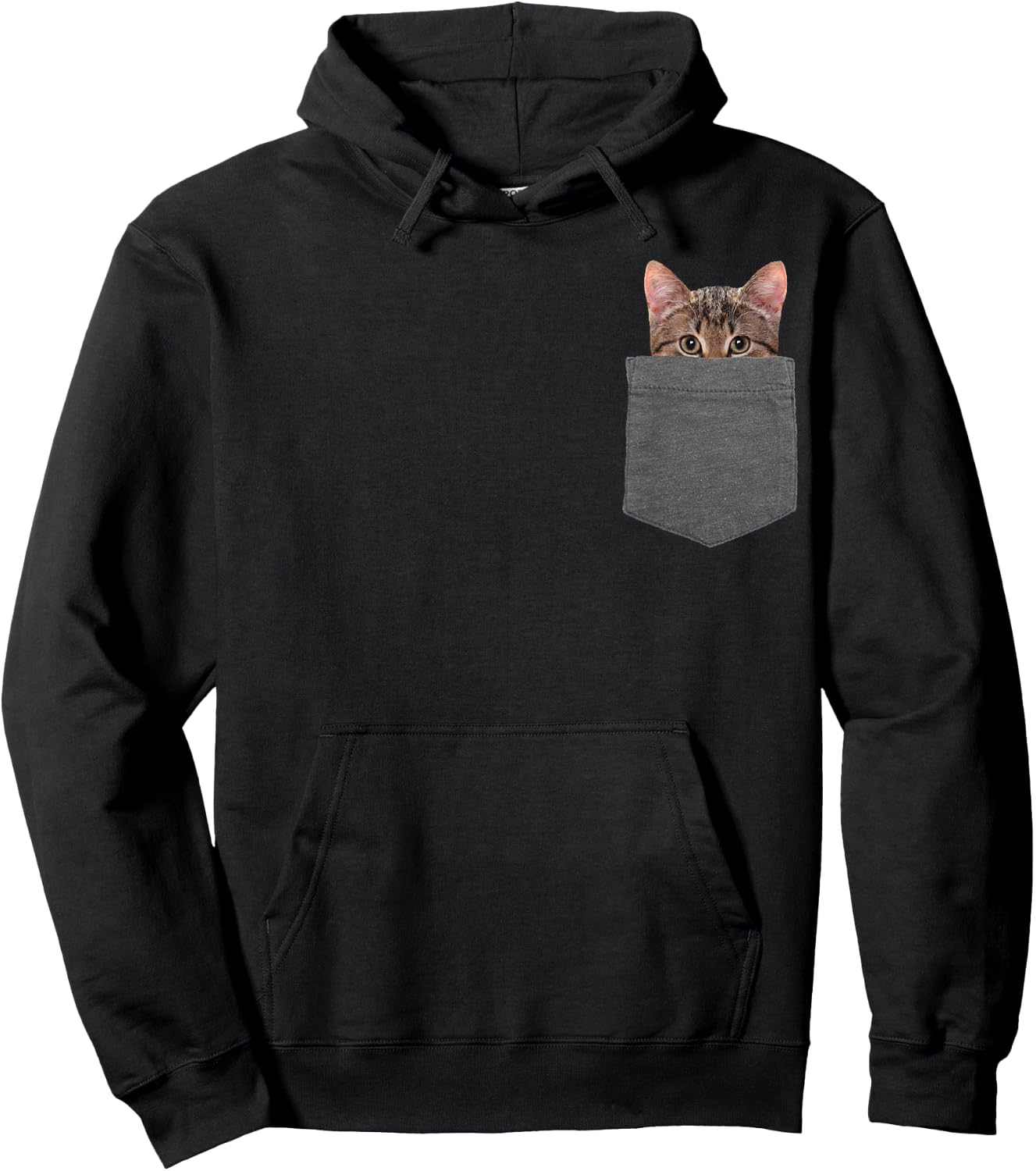 Kitty in Your Pocket Cat Shirt Women Kids Hoodie - Hoodie | Black