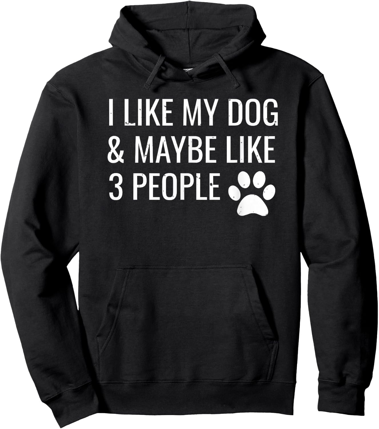 I Like My Dog & Maybe 3 People Funny Puppy Pet Owner Gift Women Hoodie - Hoodie | Black