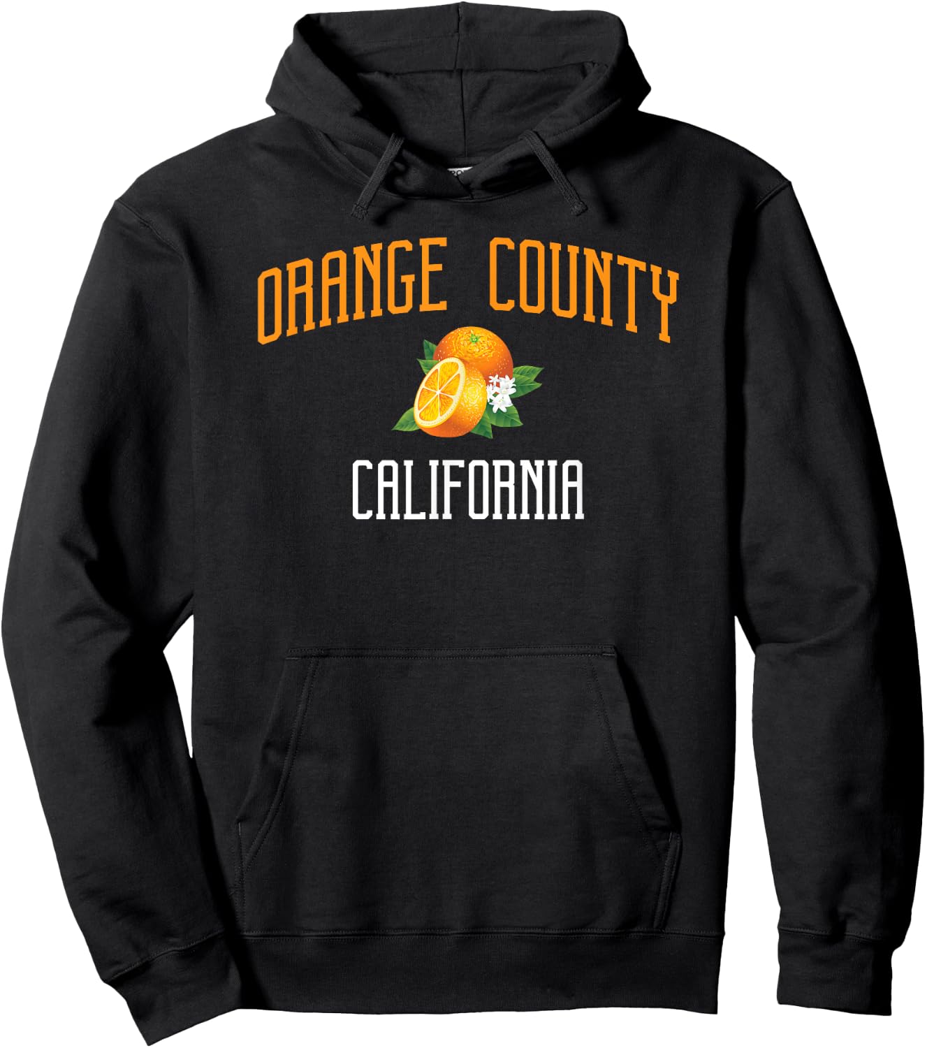 Orange County California Pacific Ocean Surfing Hoodie - Hoodie | Black