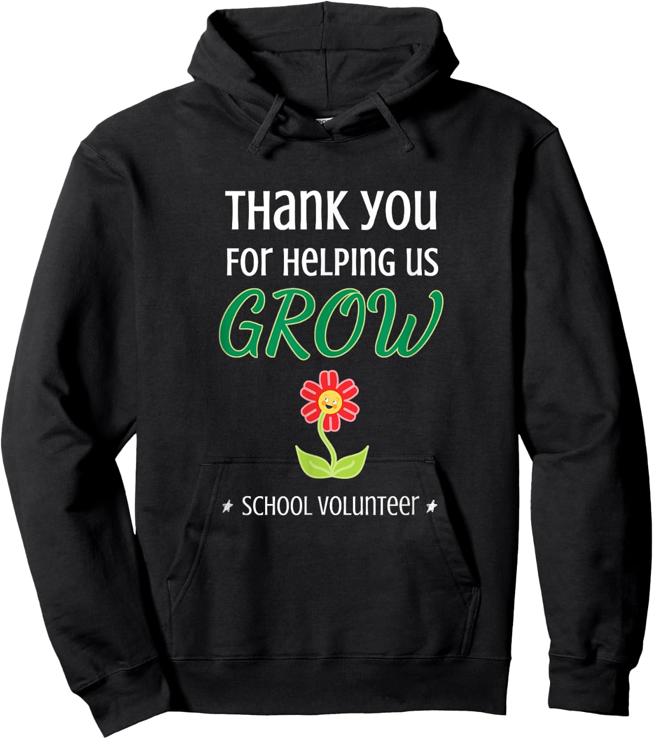 Classroom Parent Shirt Proud Volunteer Help Us Grow W Hoodie - Hoodie | Black