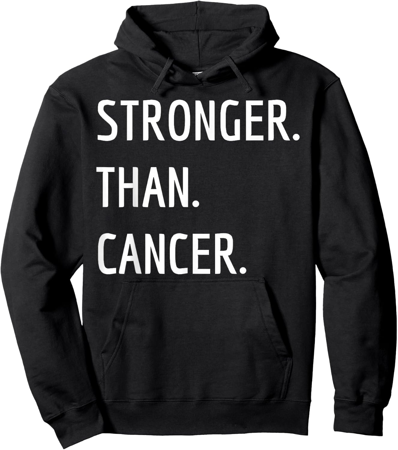 Stronger Than Cancer Awareness Chemo Survivor Gift Hoodie - Hoodie | Black