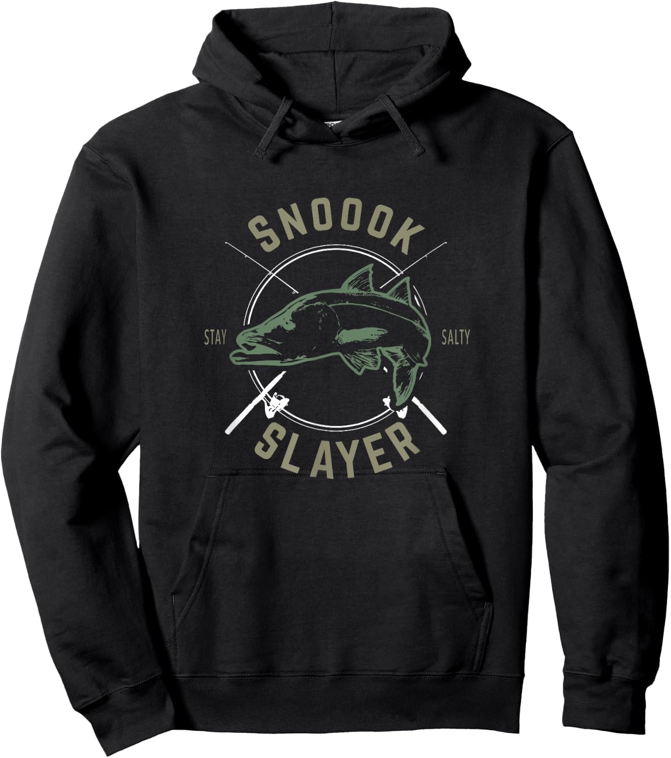 Snook Slayer Sty Salty Snook Fishing Lovers Hoodie - Hoodie | Black