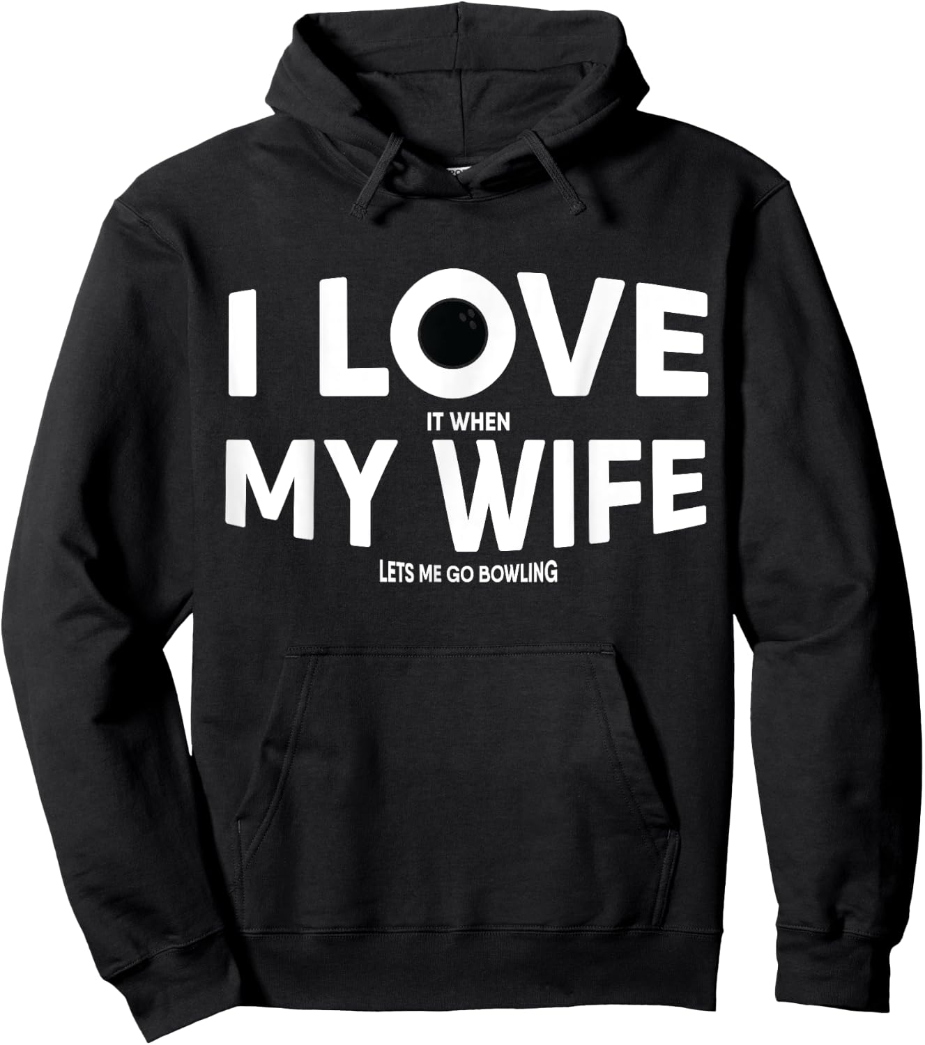 Funny Bowling Quote for Bowlers Hoodie - Hoodie | Black