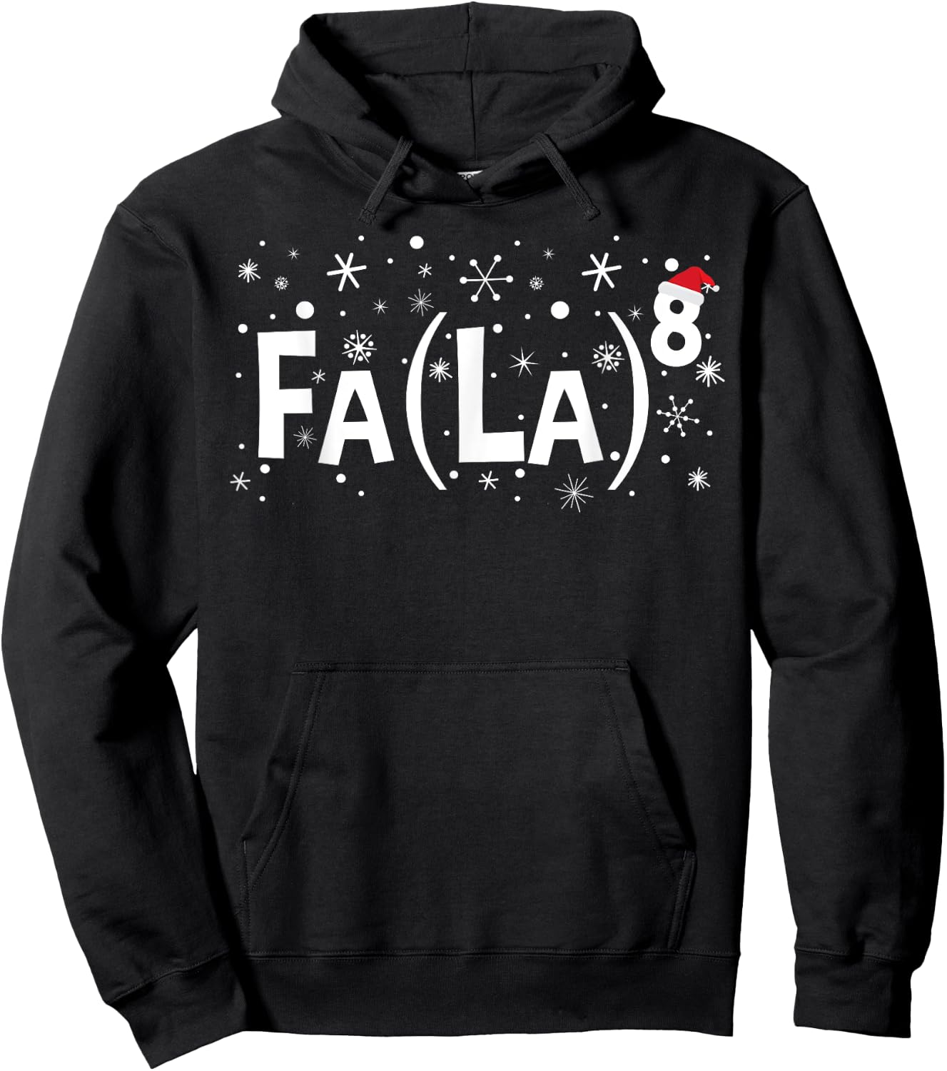 Fa La 8 Shirt - Math Teacher Christmas Hoodie - Hoodie | Black