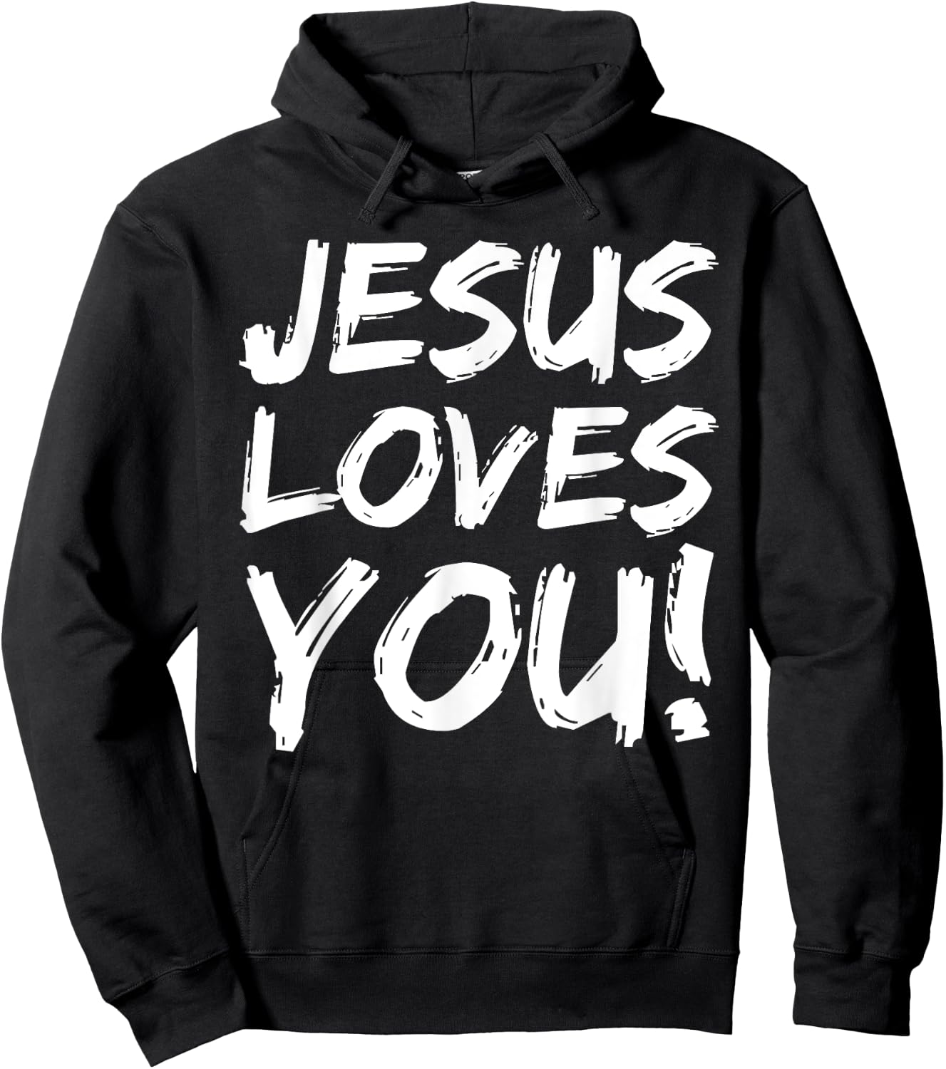 Christian Evangelism Gift Jesus Loves You! Hoodie - Hoodie | Black