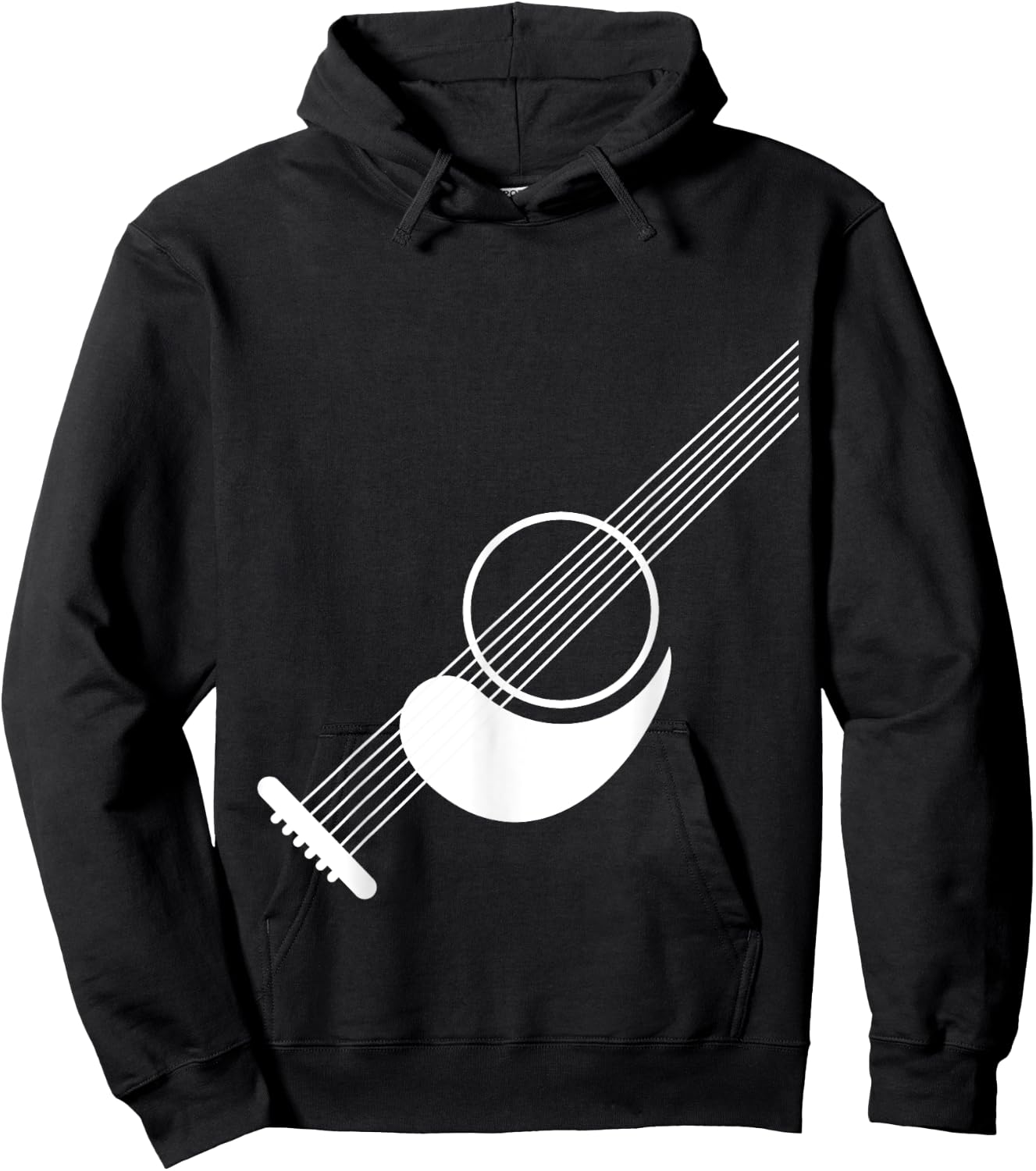 Funny Air Guitar for Kids Acoustic Players and Rockers Hoodie - Hoodie | Black
