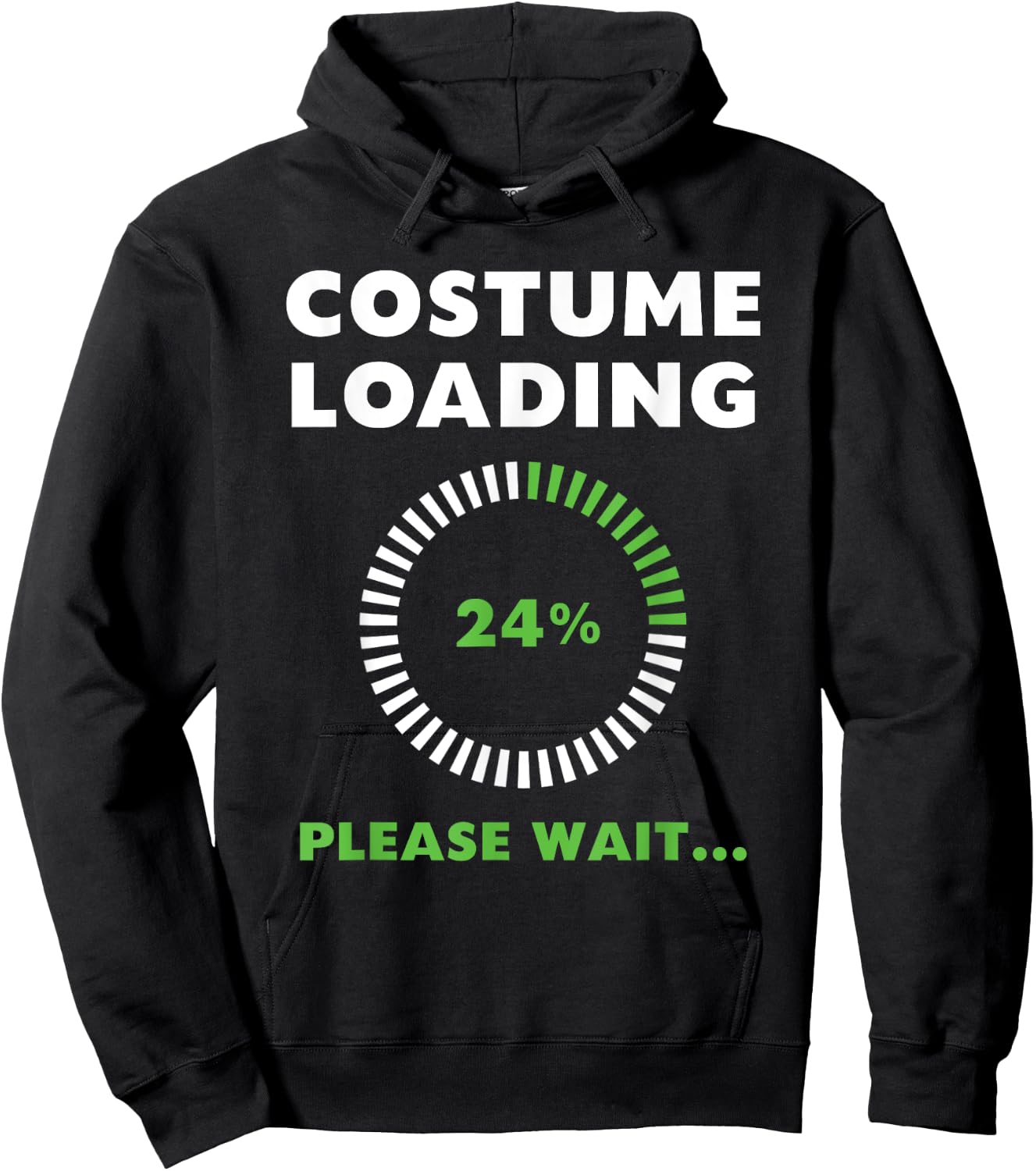 Costume Loading Please Wait Tech Cell Phone Spinning Circle Hoodie - Hoodie | Black