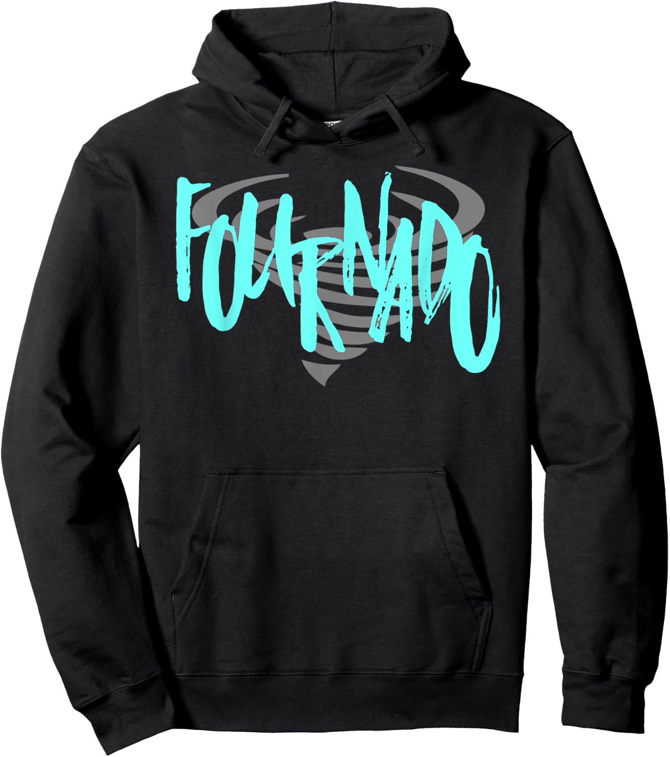 FouRnado Toddler Boy or Girl Funny Tornado Shirt Hoodie - Hoodie | Black