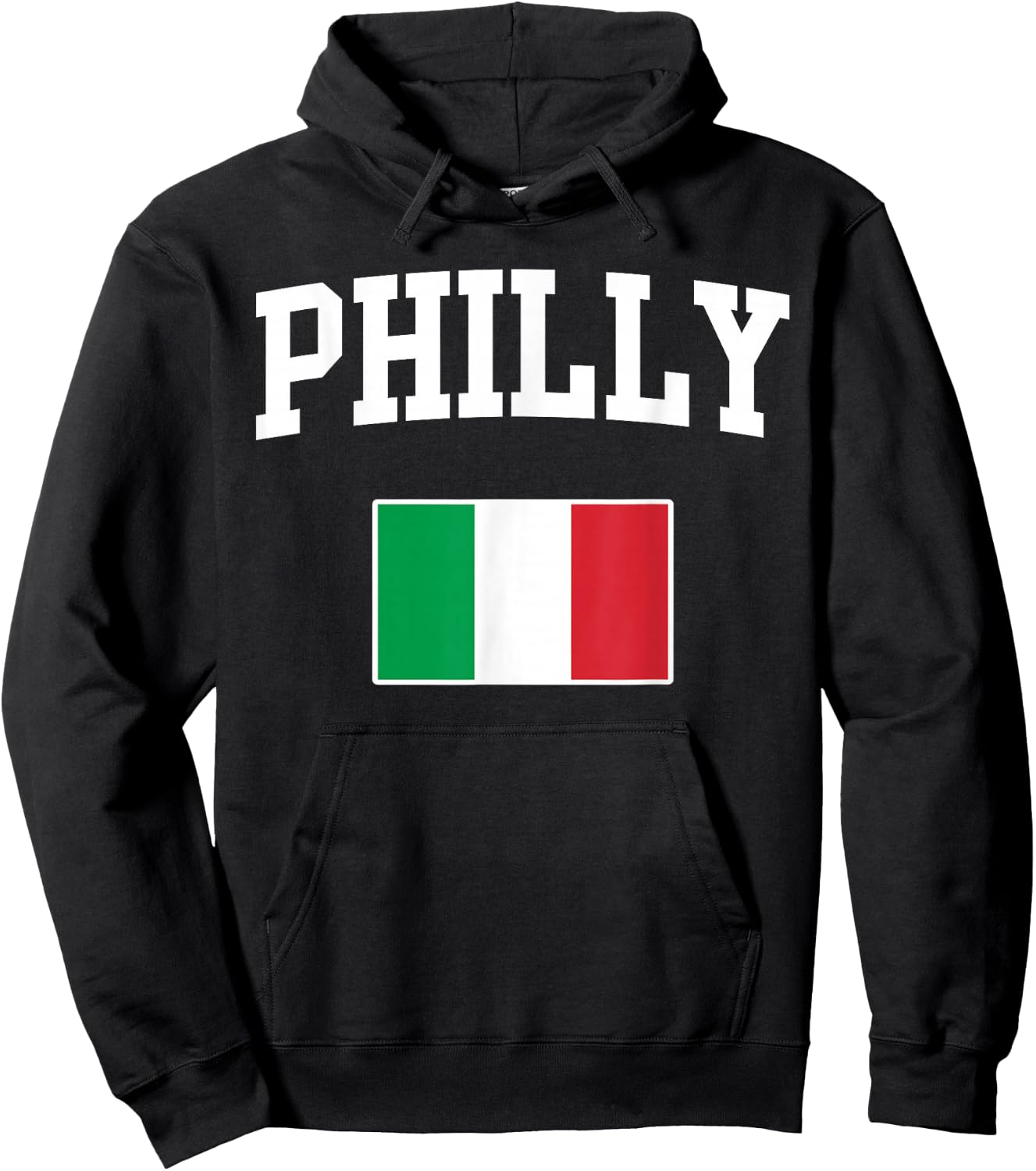 Philadelphia Philly Italian Flag Italy Italia Italiano Hoodie - Hoodie | Black