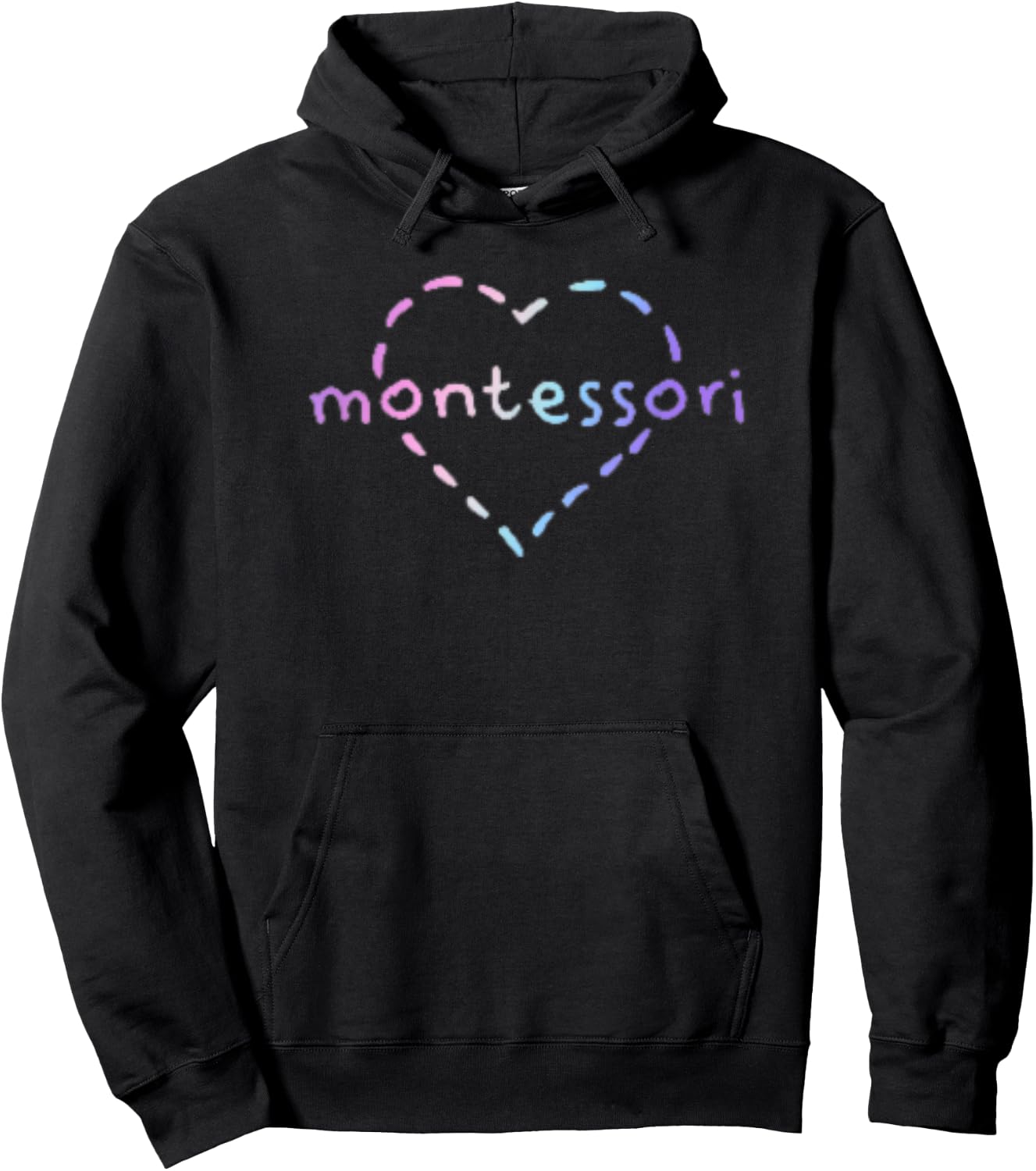 Cute Montessori Design For Teachers, Kids & Moms Hoodie - Hoodie | Black