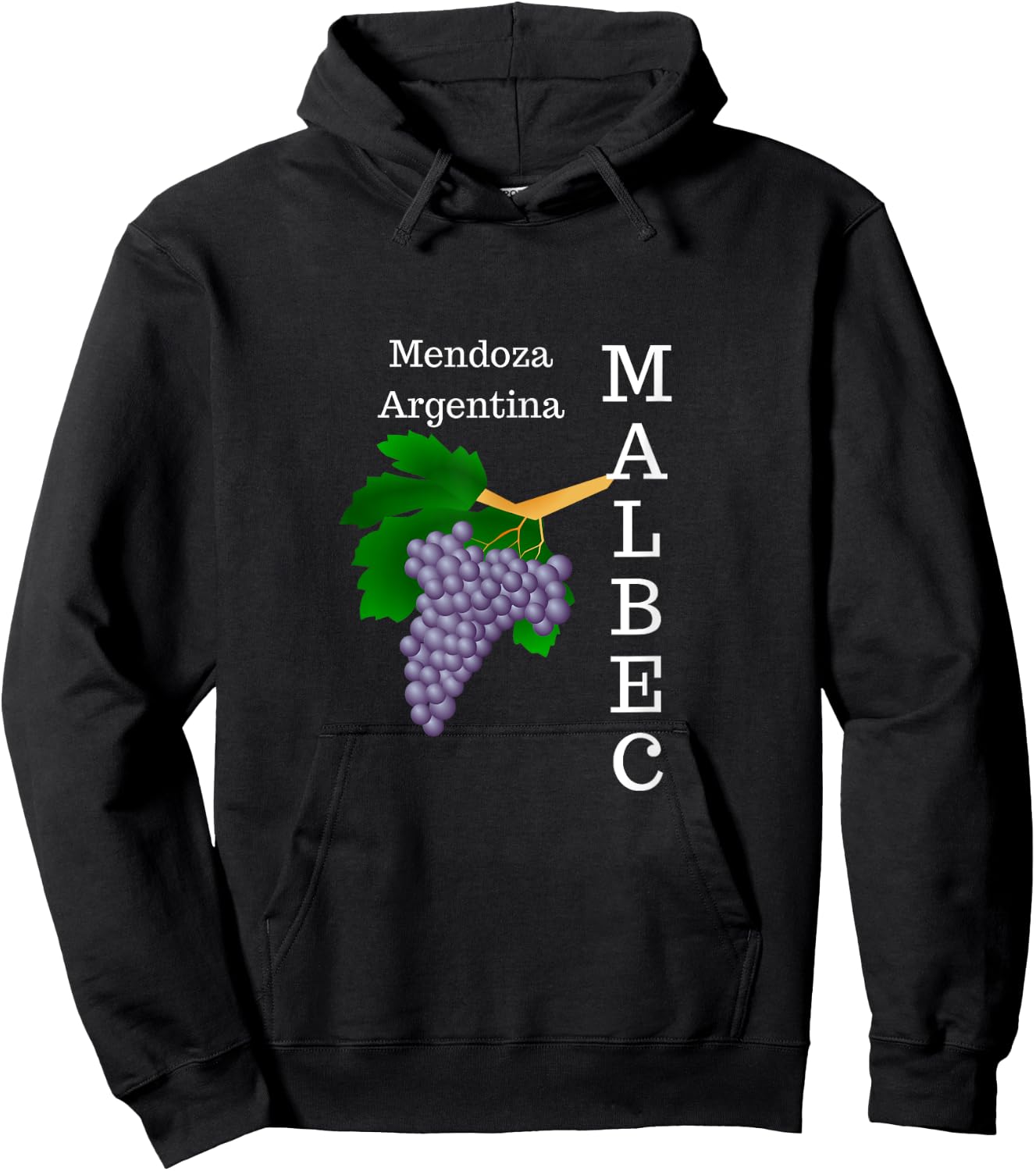 Malbec Wine Lover Mendoza Argentina Hoodie - Hoodie | Black