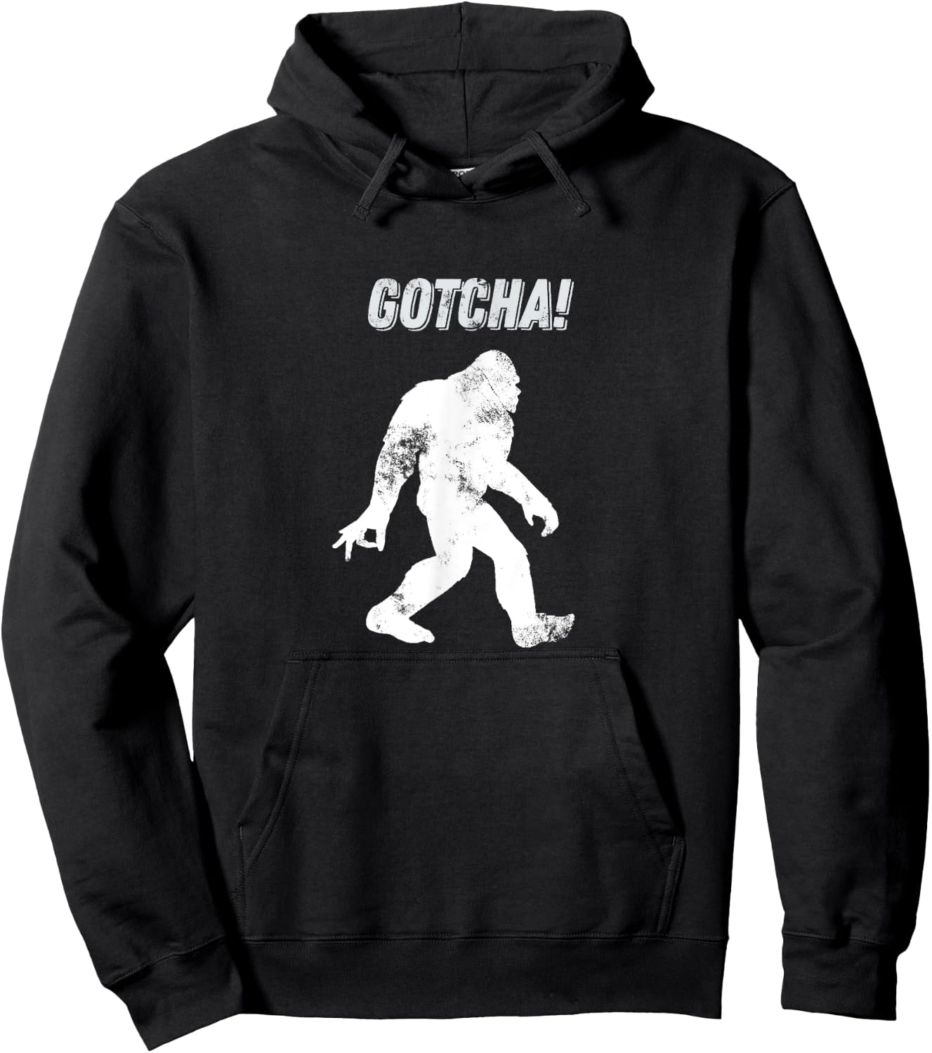 Bigfoot Circle Game Gotcha Meme ok hand T Shirt Hoodie - Hoodie | Black