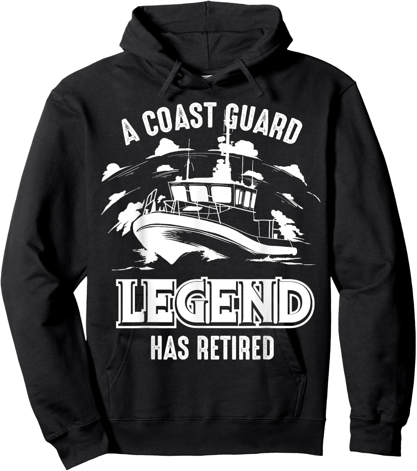 A Coast Guard Legend Has Retired Shirt | Cool Volunteer Gift Hoodie - Hoodie | Black