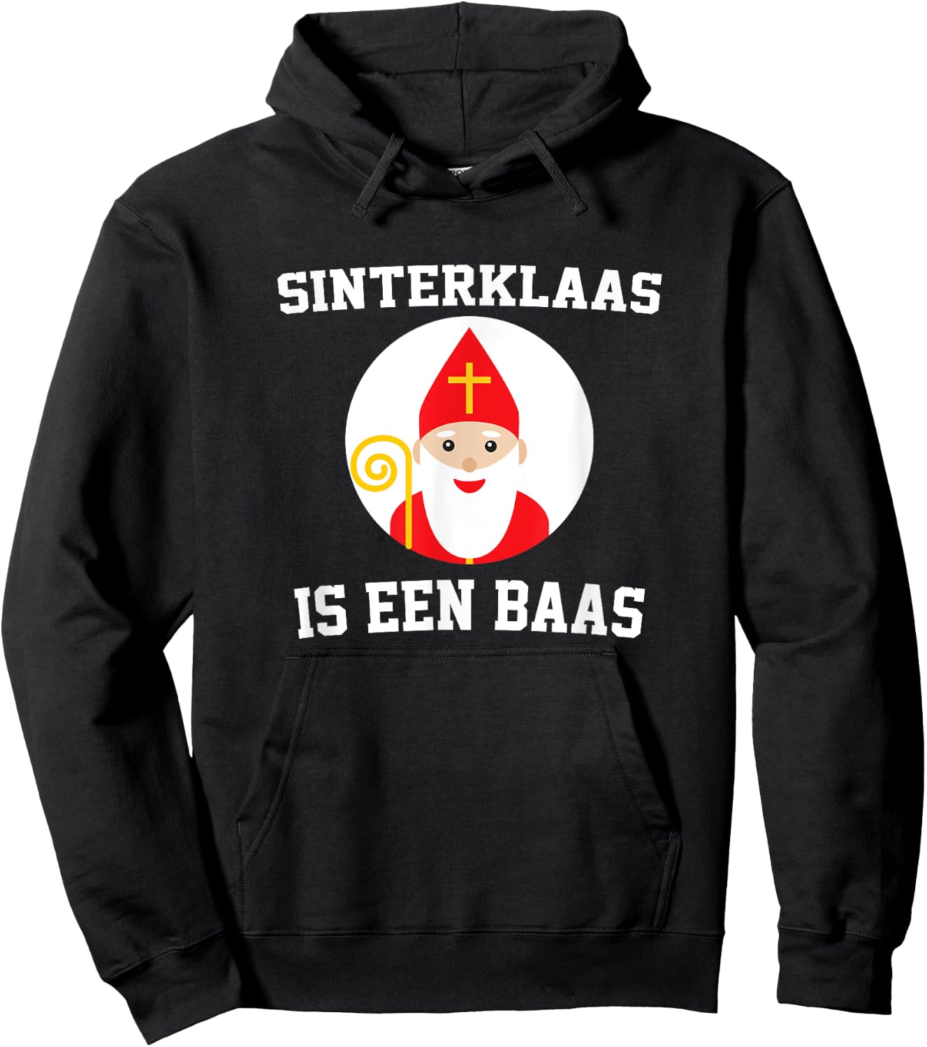 Sinterklaas is een Baas Dutch Netherlands Children Hoodie - Hoodie | Black