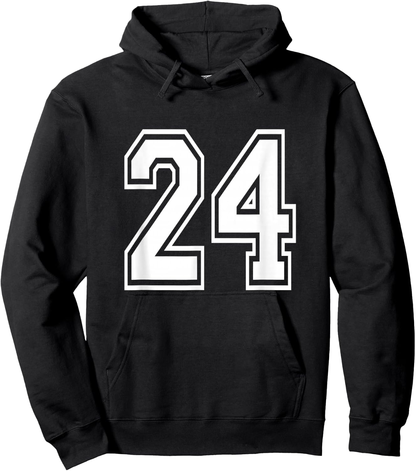 Number 24 Birthday Varsity Sports Team Jersey Hoodie - Hoodie | Black