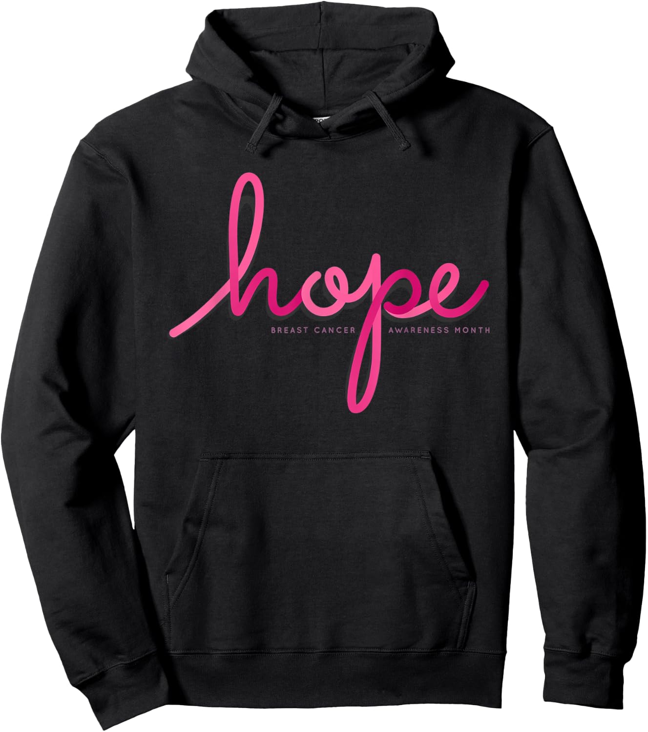 There is Hope for Breast Cancer Awareness Month Hoodie - Hoodie | Black