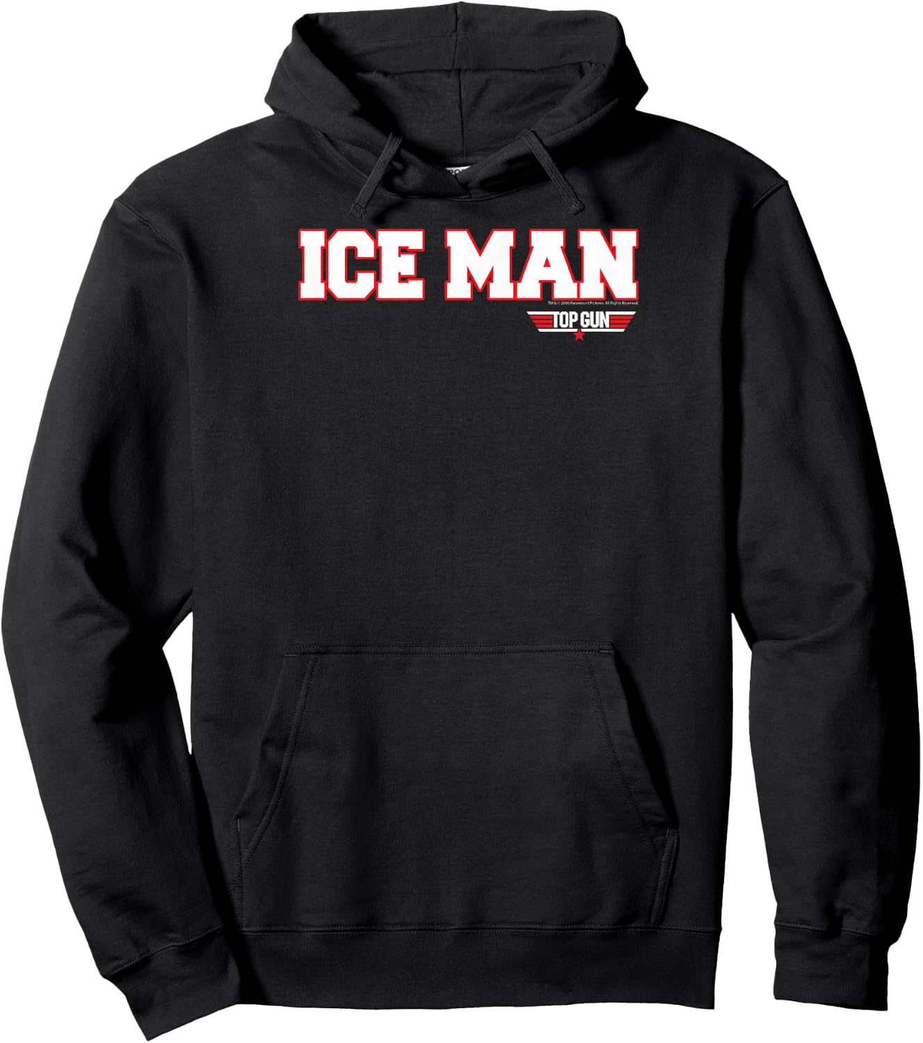 Top Gun Ice Man Name and Graphic Action Movie Hoodie - Hoodie | Black