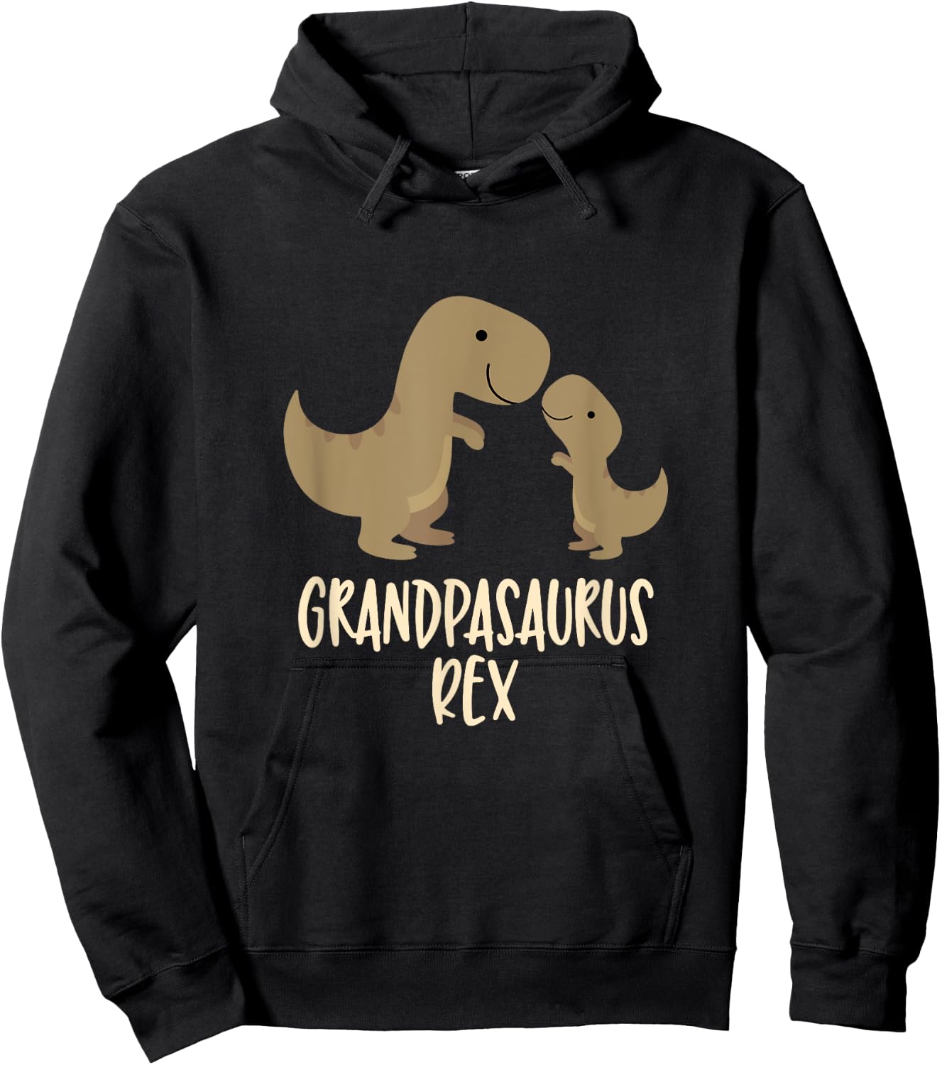 Grandpasaurus Rex Grandpa Saurus Dinosaur Hoodie - Hoodie | Black