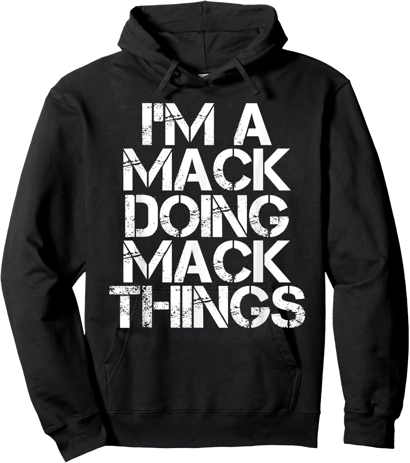 MACK Funny Surname Family Tree Birthday Reunion Gift Hoodie - Hoodie | Black