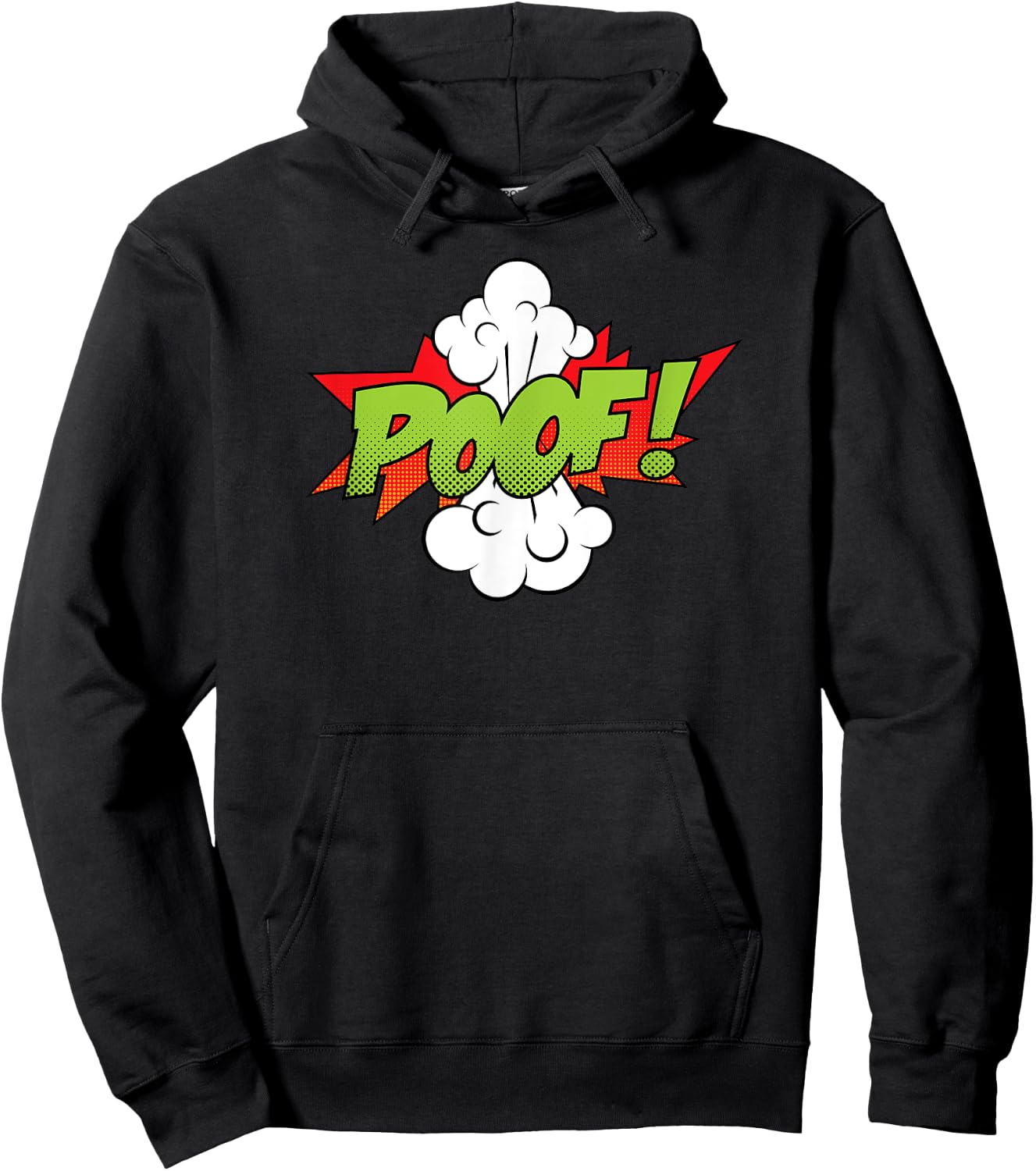 Poof Comic | Cool Retro Comic Book Shirt Men Women Hoodie - Hoodie | Black