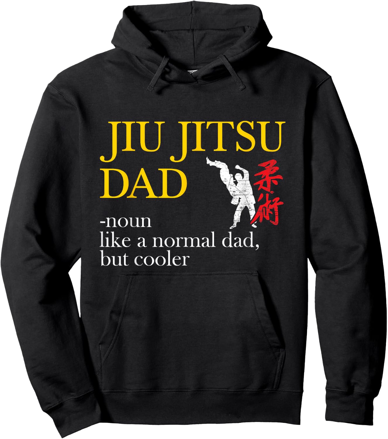 Jiu Jitsu Dad - Noun Like a Normal Dad, But Cooler BBJ MMA Hoodie - Hoodie | Black