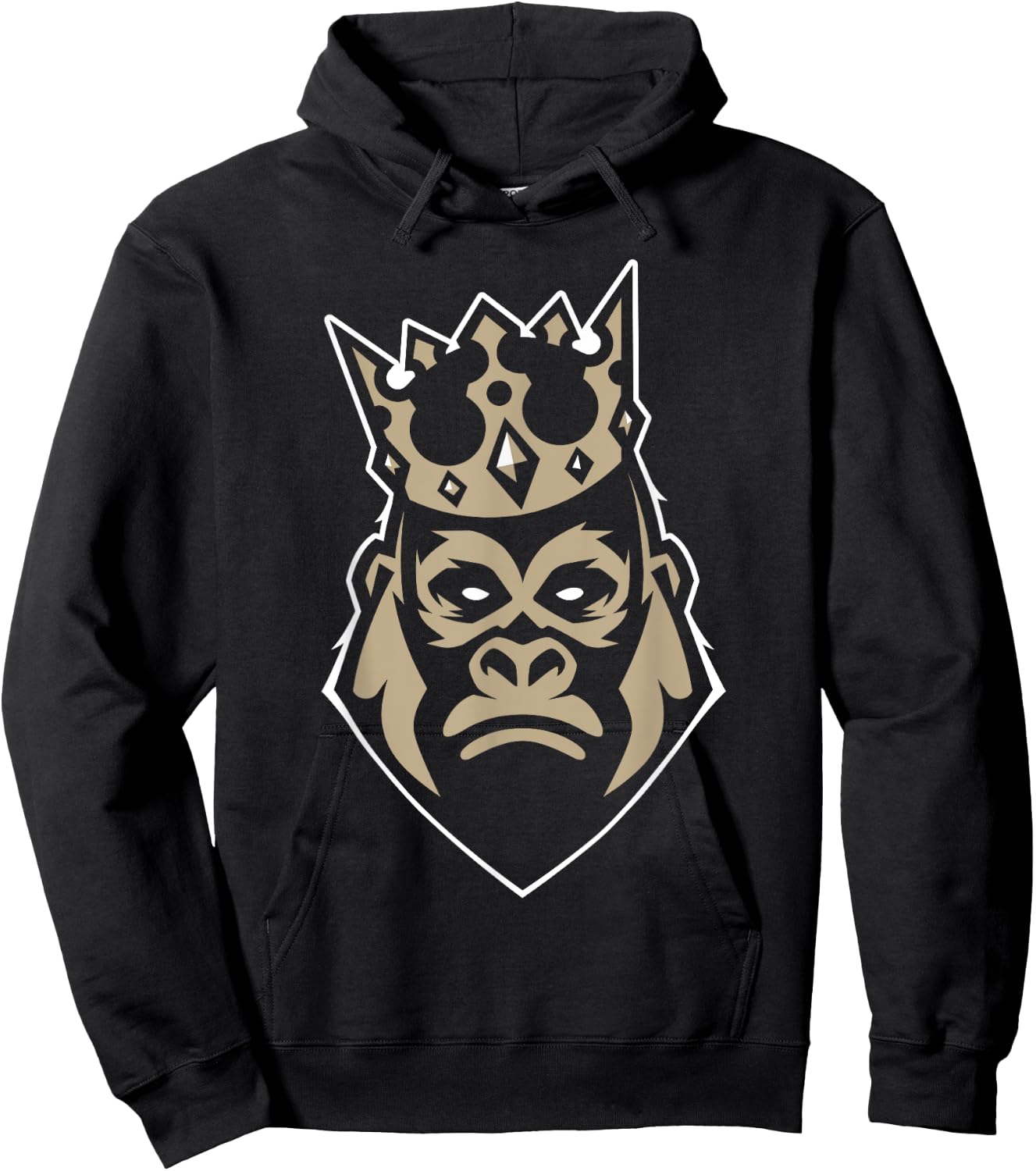 King Gorilla King Silver Back Monkey Gift Hoodie - Hoodie | Black