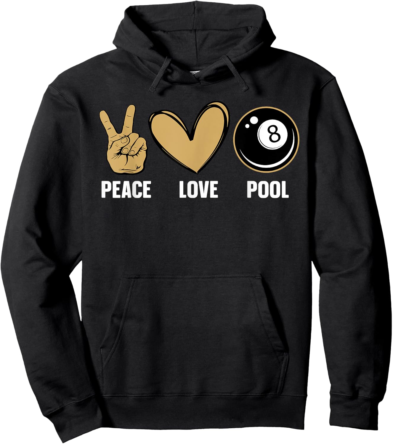 Cool 8 Ball Pool Lover Design Women Billiard Player Hoodie - Hoodie | Black