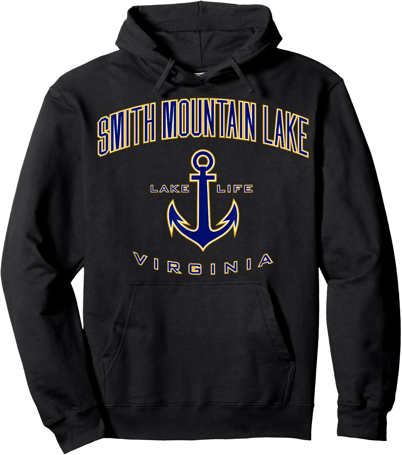 Smith Mountain Lake VA Shirt , Men, Girls & Boys Hoodie - Hoodie | Black