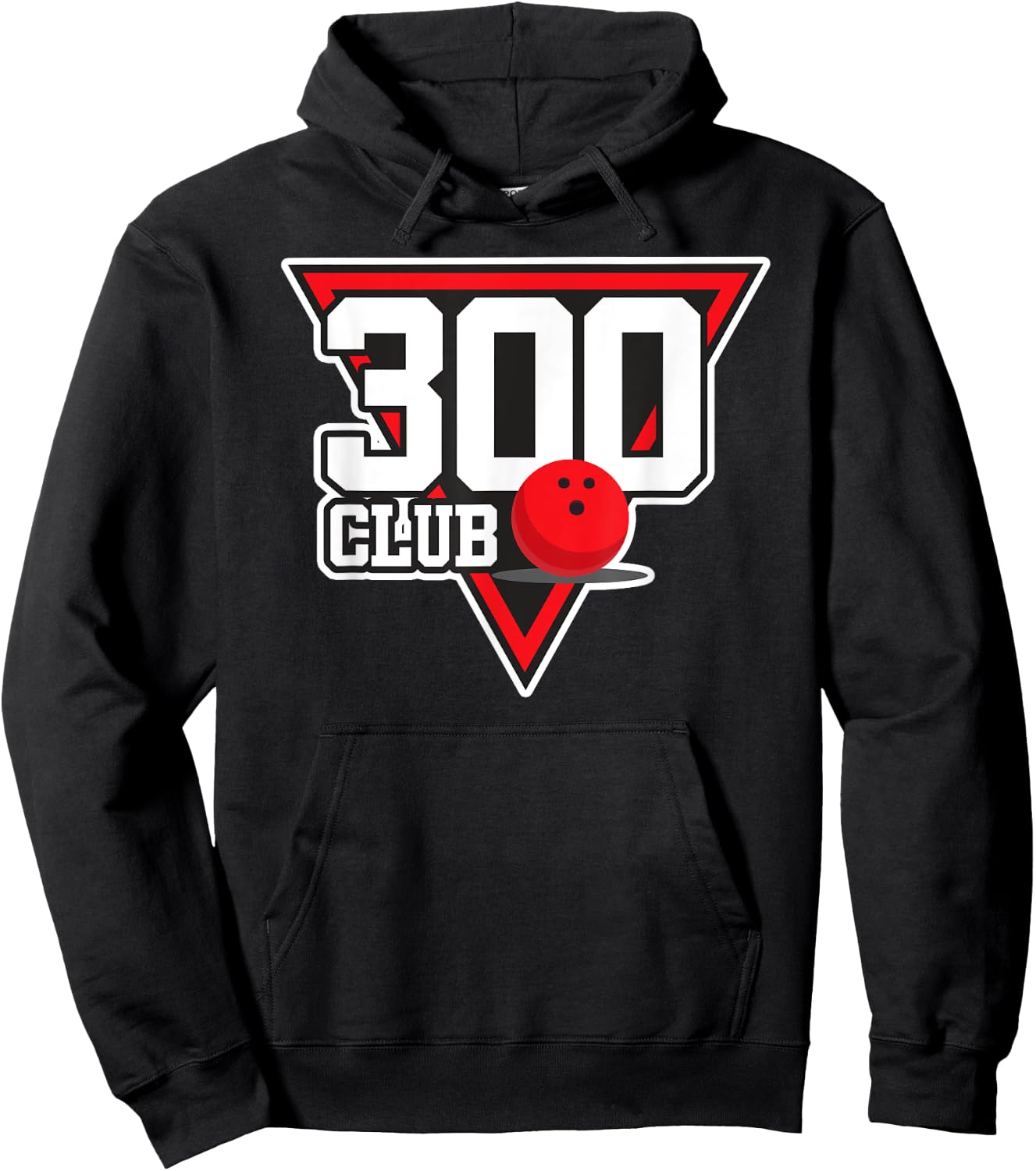 300 Bowling Design Perfect Bowling Game 300 Bowler Gift Hoodie - Hoodie | Black