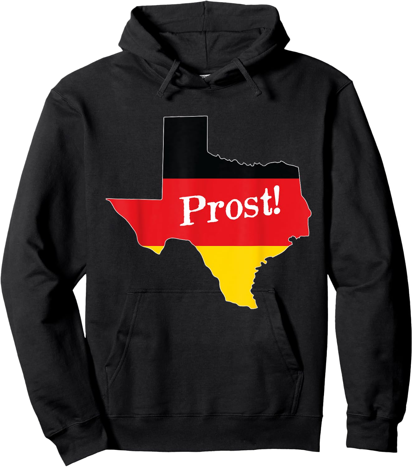 Texas TX Squad Drinking Prost Beer German Flag Oktoberfest Hoodie - Hoodie | Black