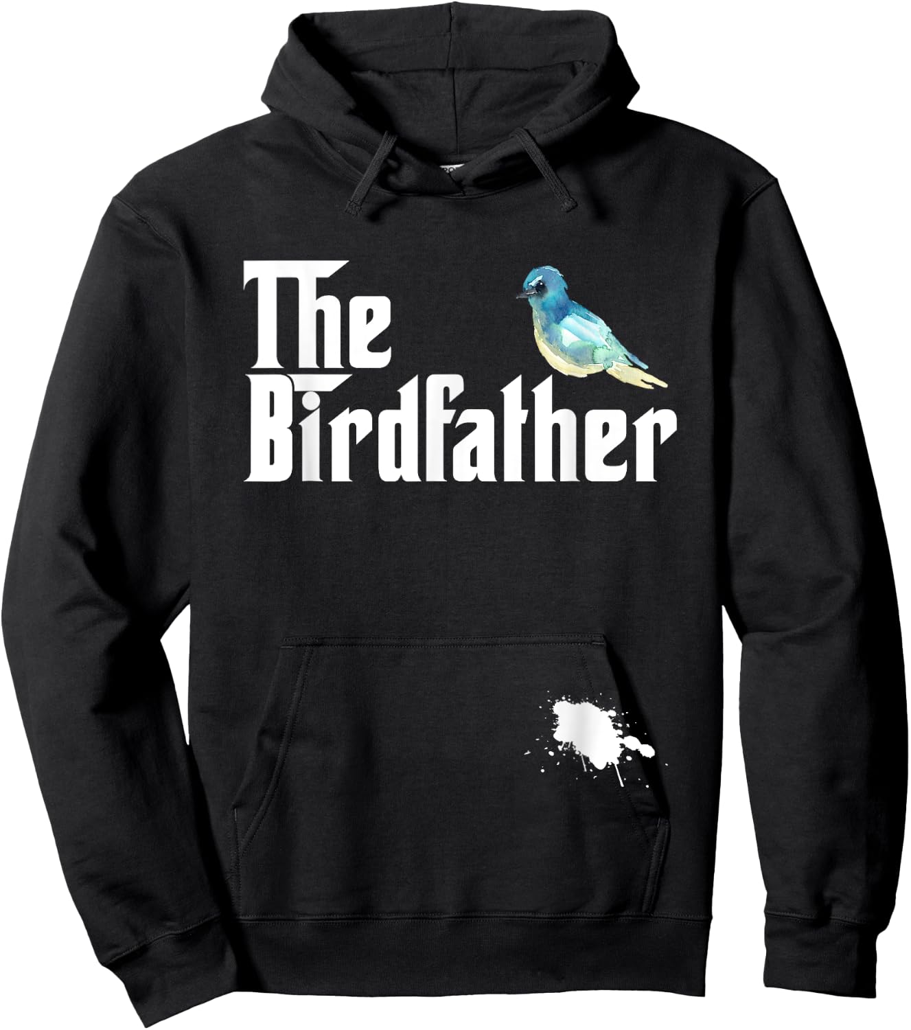The Birdfather Funny Bird Watching Meme Quote Hoodie - Hoodie | Black