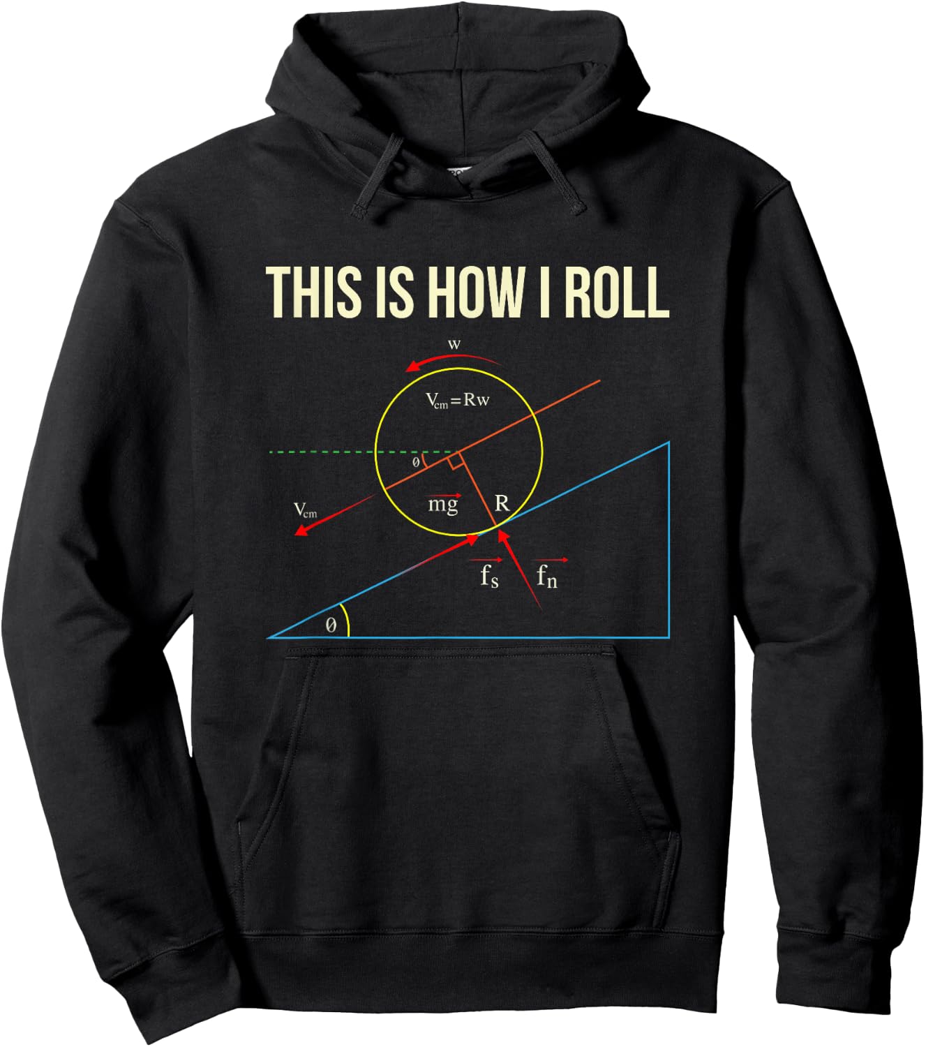 This Is How I Roll - Funny Physics Hoodie - Hoodie | Black