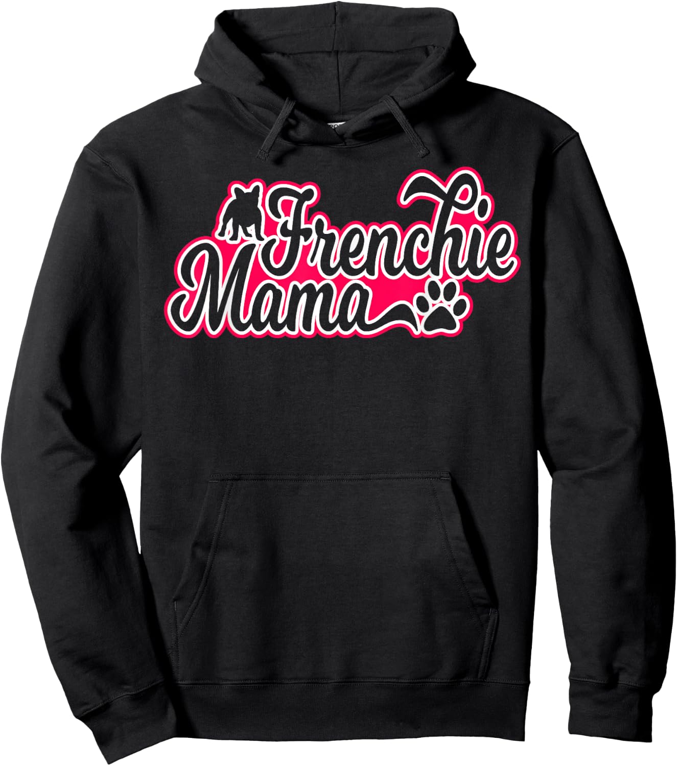 Frenchie Mama French Bulldog Mom Men Women Hoodie - Hoodie | Black