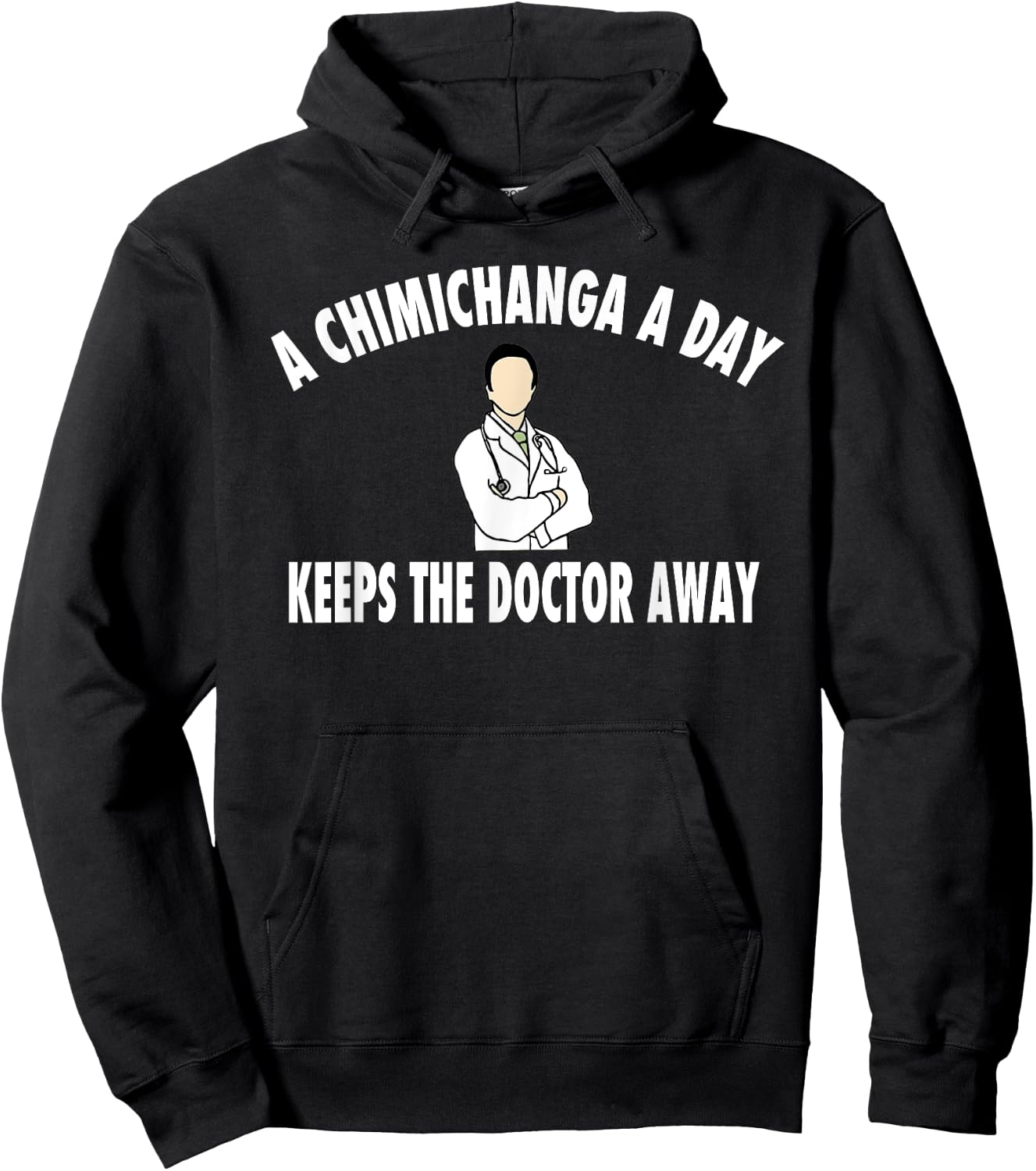 Funny Chimichanga Gift Shirt Hoodie - Hoodie | Black