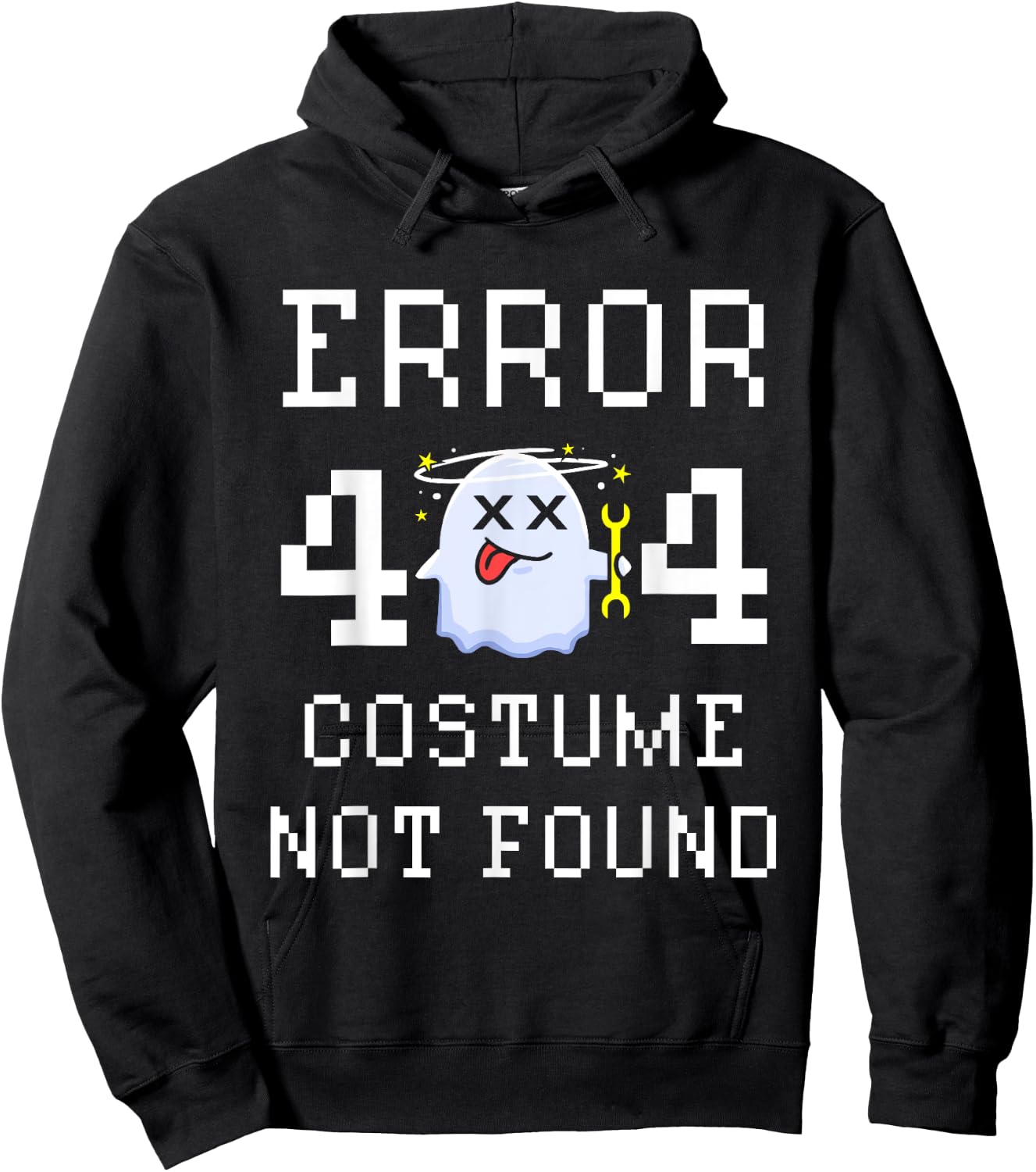 Error 404 Costume Not Found Gamer Halloween Hoodie - Hoodie | Black