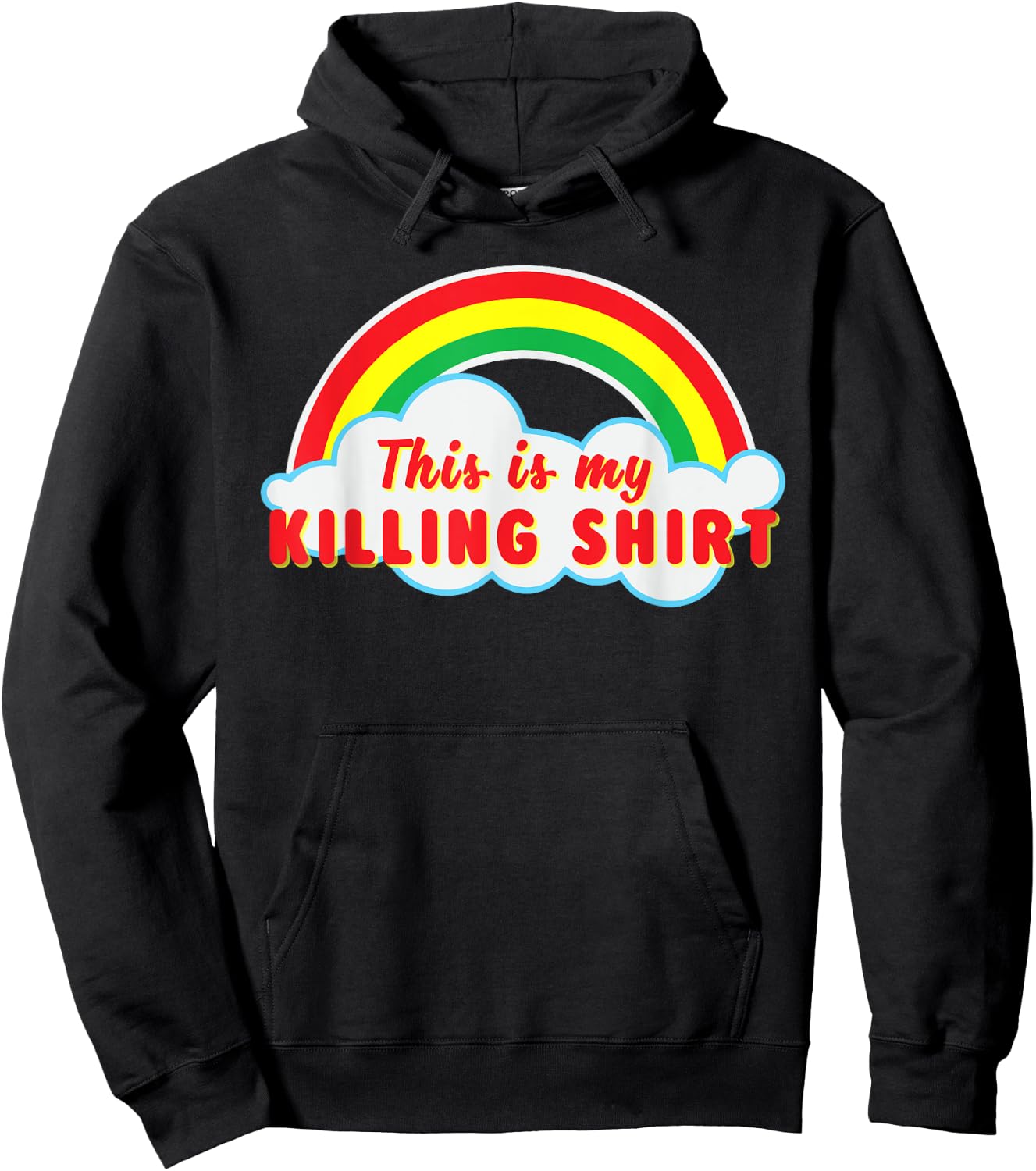 This Is Killing T Shirt Rainbow Hoodie - Hoodie | Black