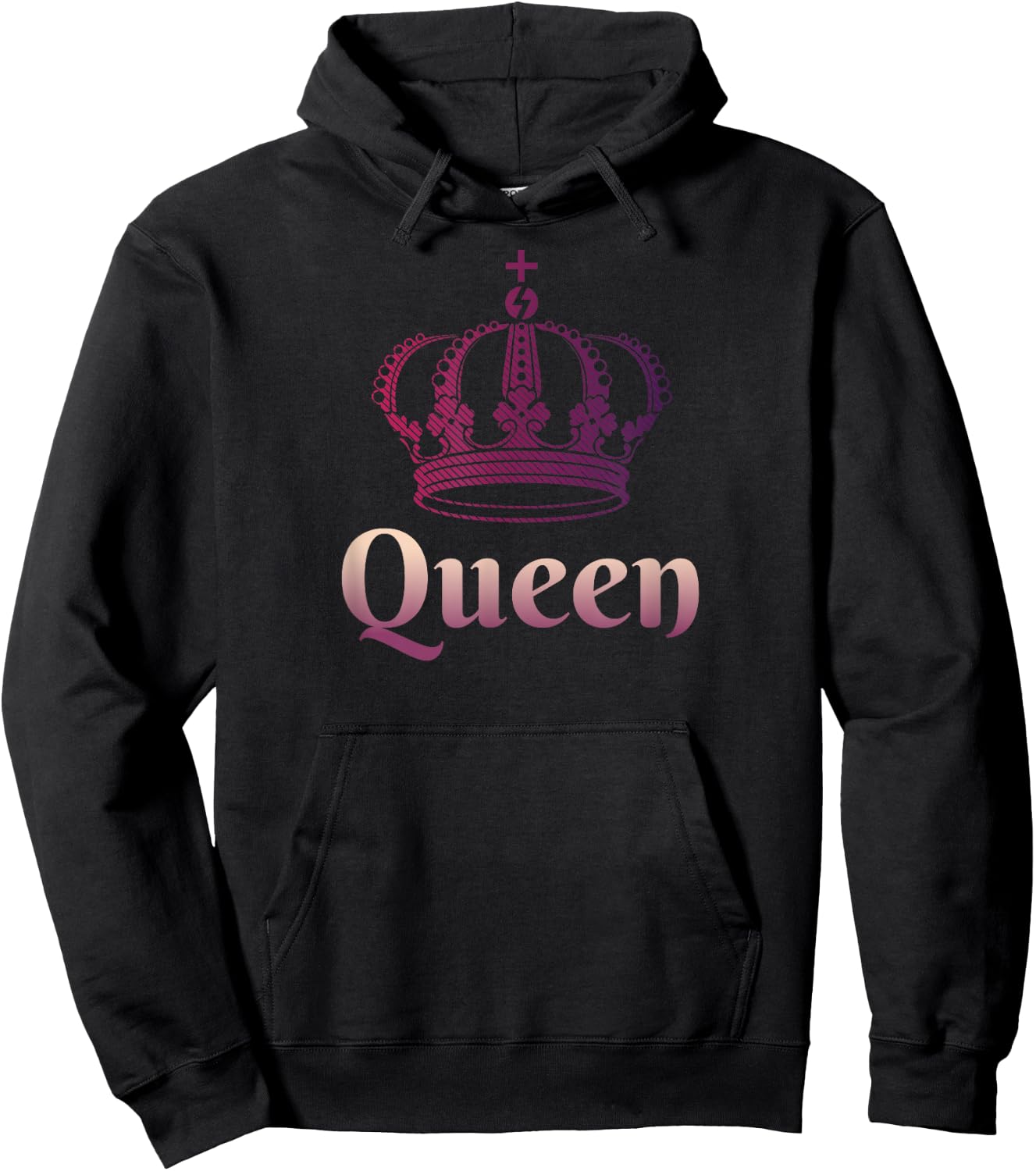 Queen Crown t shirt; Crown t shirt; Hoodie - Hoodie | Black