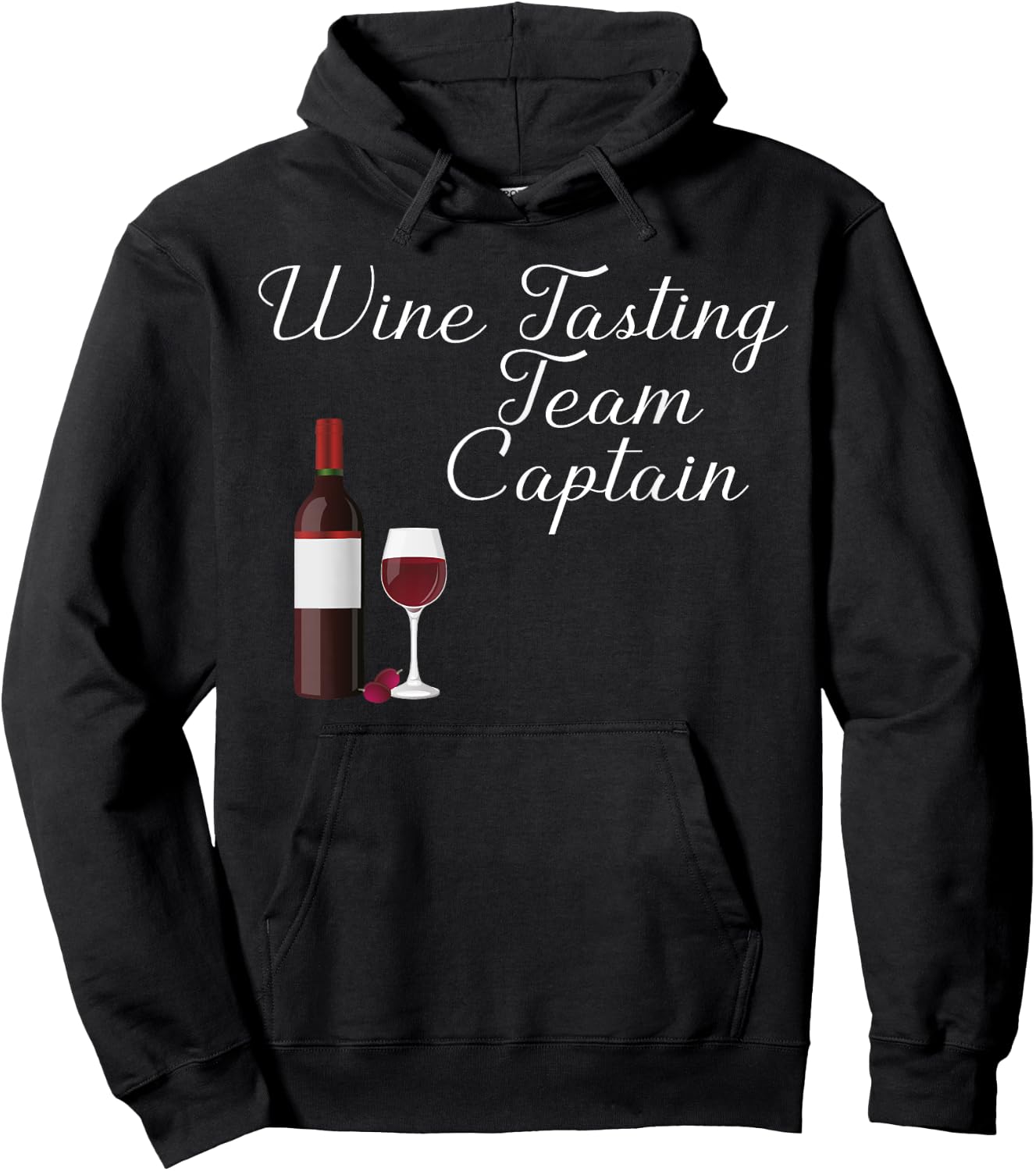 Wine Tasting Team Captain funny Wine Shirt Hoodie - Hoodie | Black